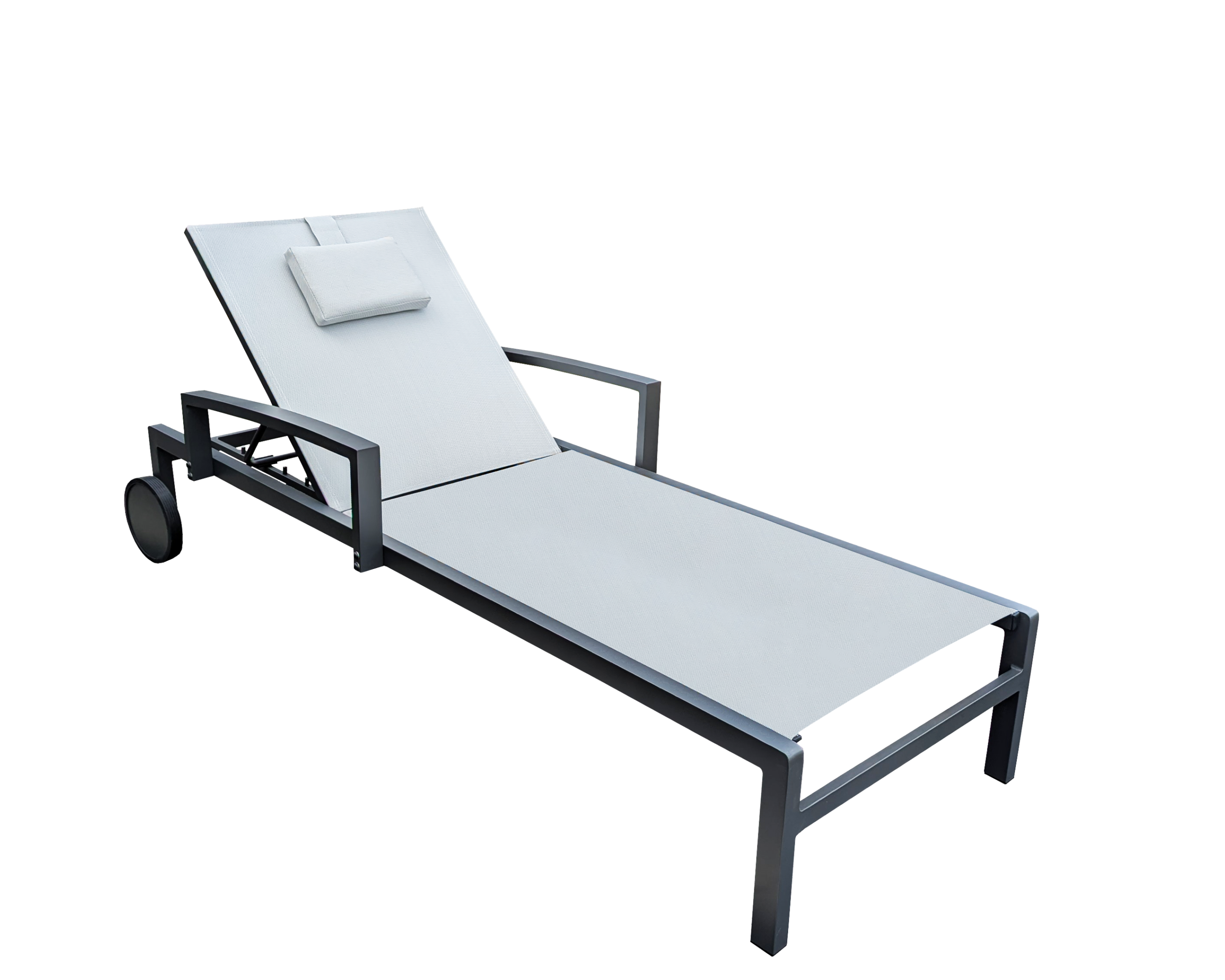 Rengard SAN DIEGO Aluminium Sun Lounger Set with Coffee Table - Image 2
