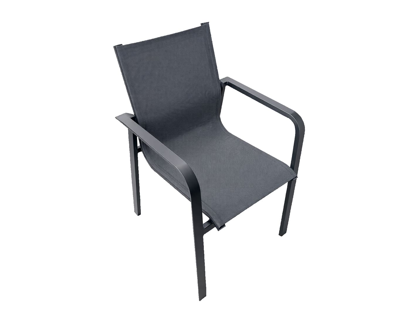 Rengard RONA Aluminium Stackable Garden Armchair with Textilene Seat Fabric