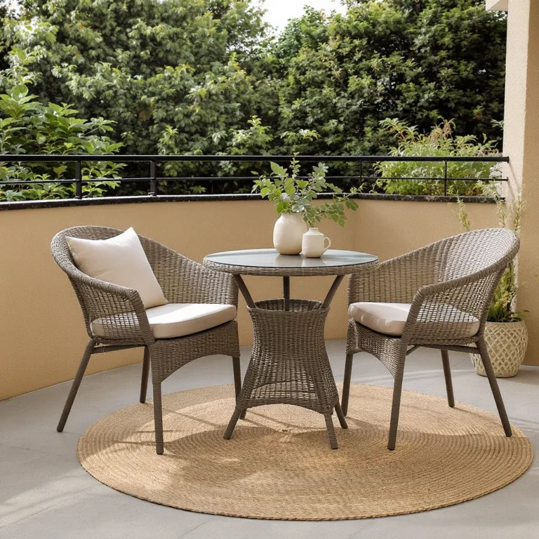 Stylish Balcony Sets with Durable Rattan Garden Furniture