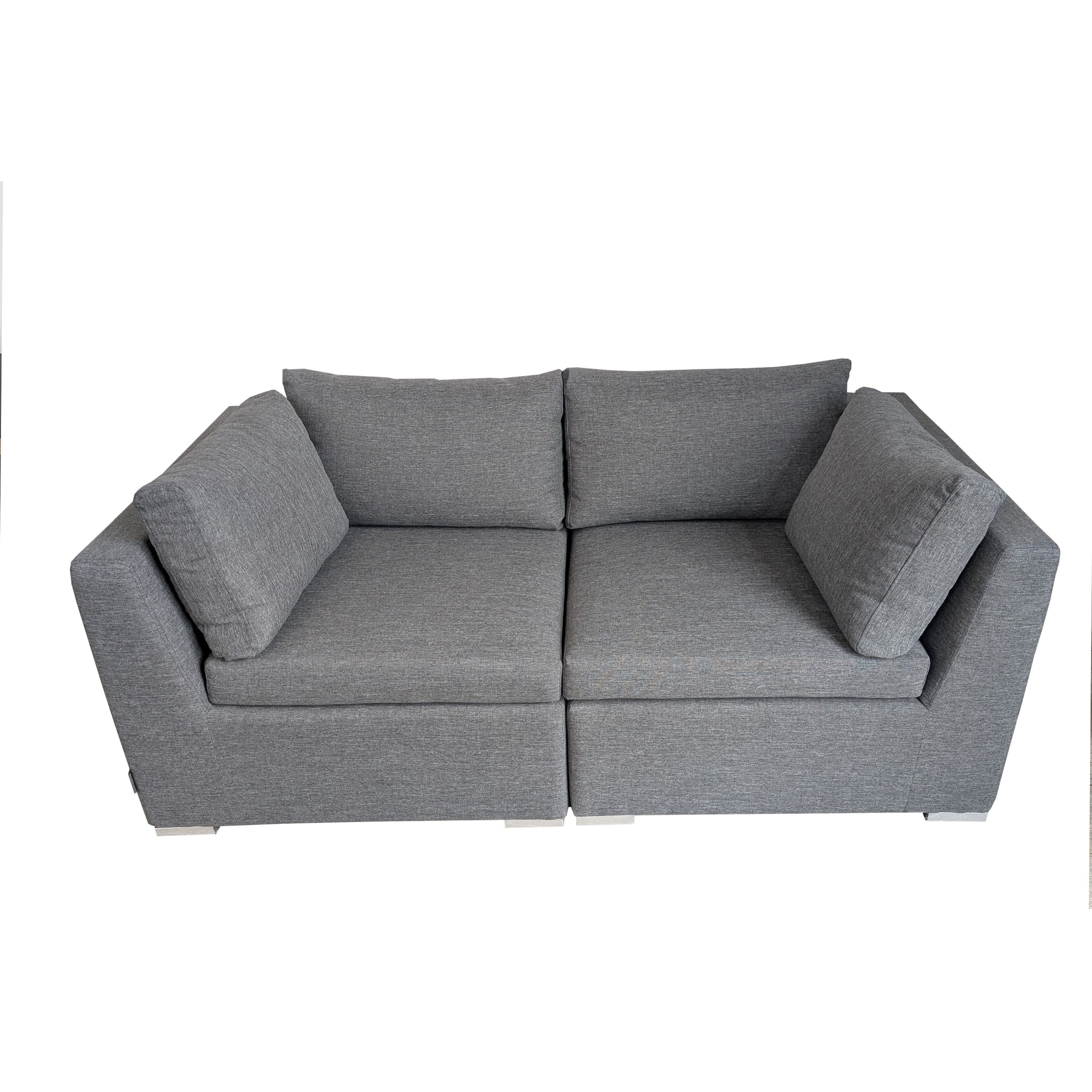 LAUREN Fabric Fabric Sofa Set with Aluminium Coffee Table - Image 2