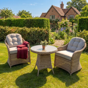 Rengard Rattan AMY bistro set with small round dining table