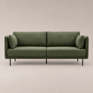rengard home furniture interior sofa 3 seater boucle green