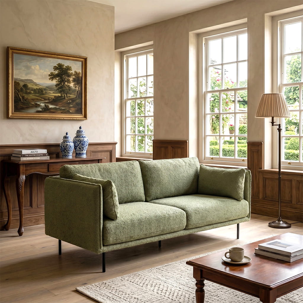 Langham Green Sofa - Image 2