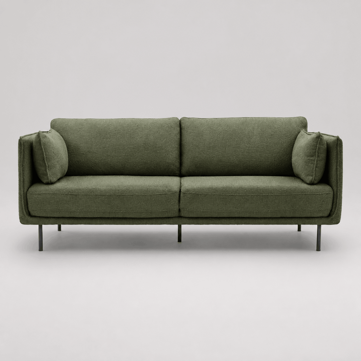 rengard langham green boucle sofa for home and interior lounging