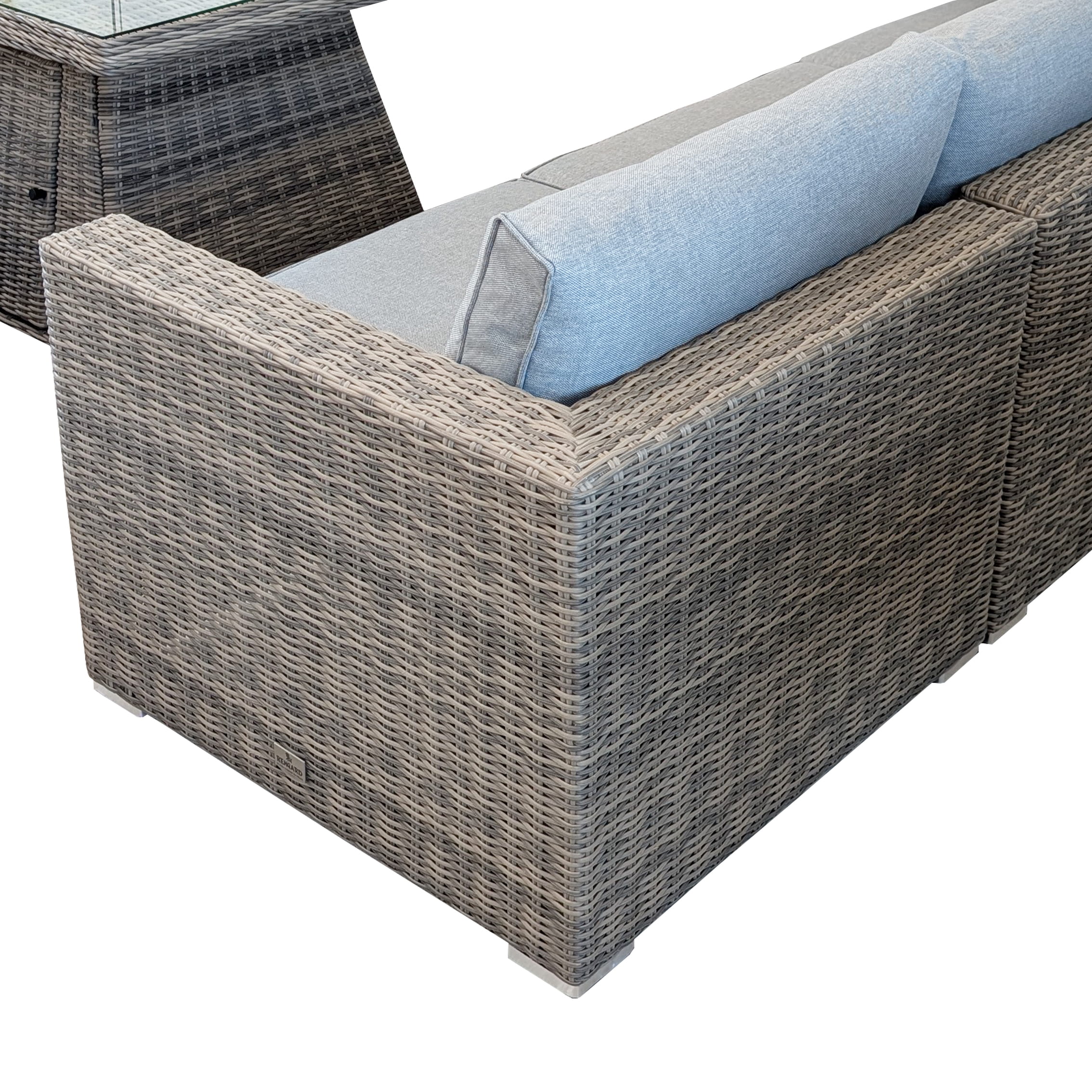 JENNY 2 Seater Rattan Sofa Set with Gas Fire Pit Table - Image 7