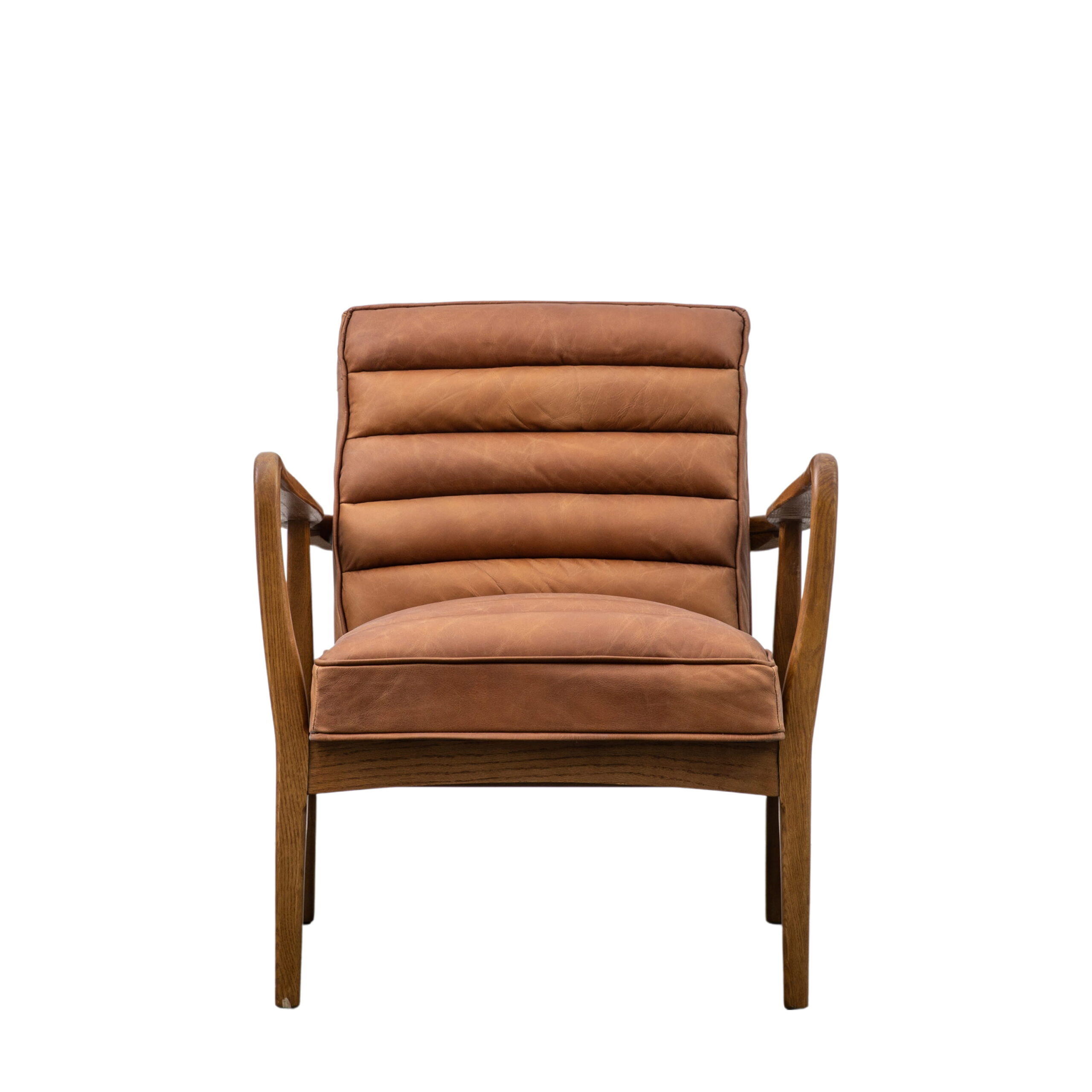 Camden Vintage Brown Armchair - Image 5
