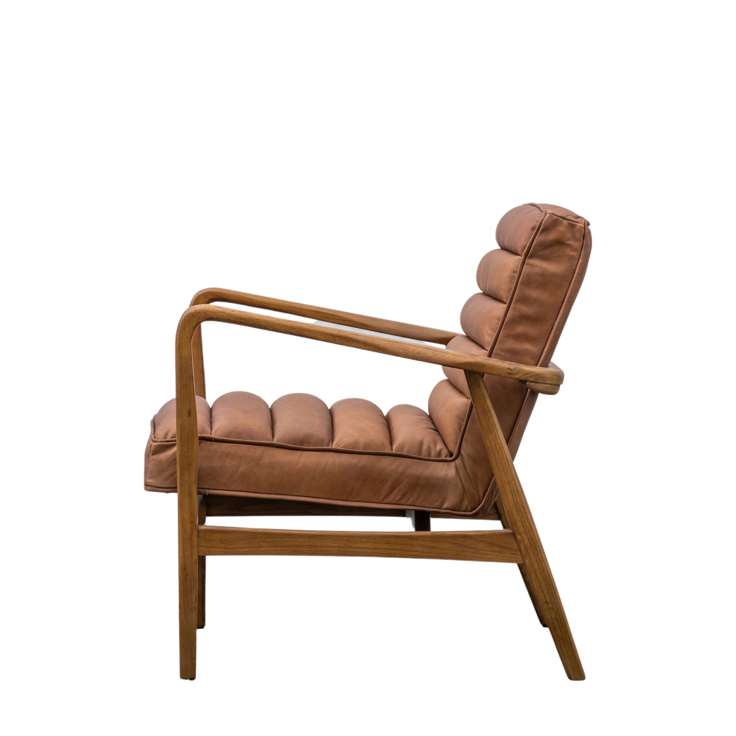 Camden Vintage Brown Armchair - Image 6