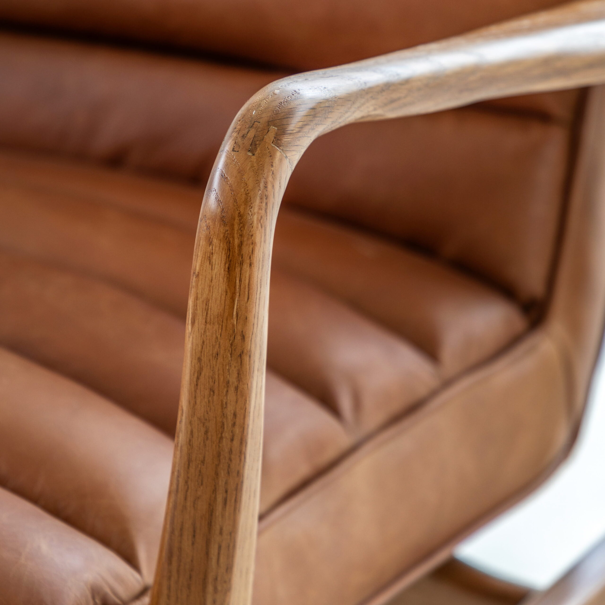 Camden Vintage Brown Armchair - Image 4
