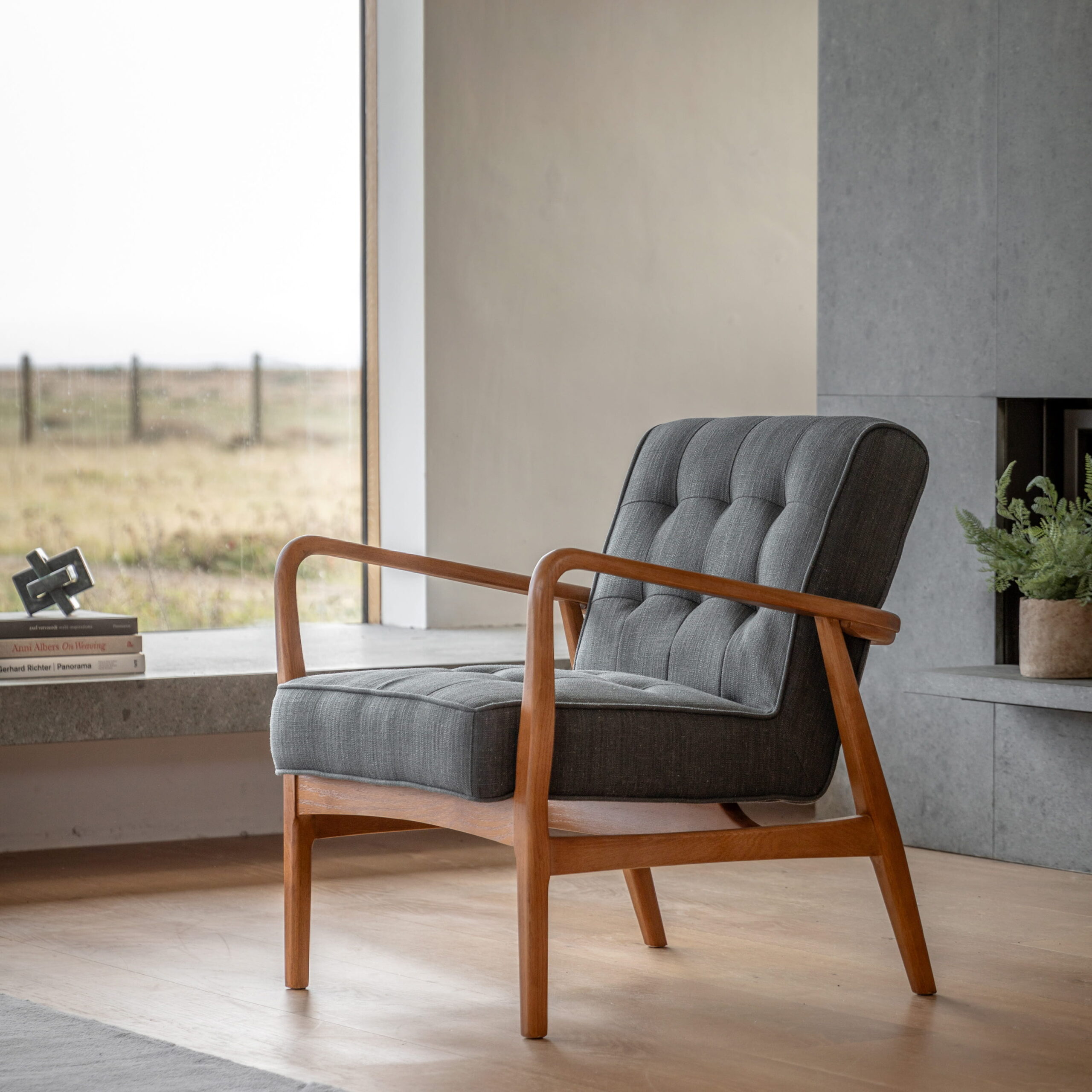 Hoxton Grey Armchair - Image 2