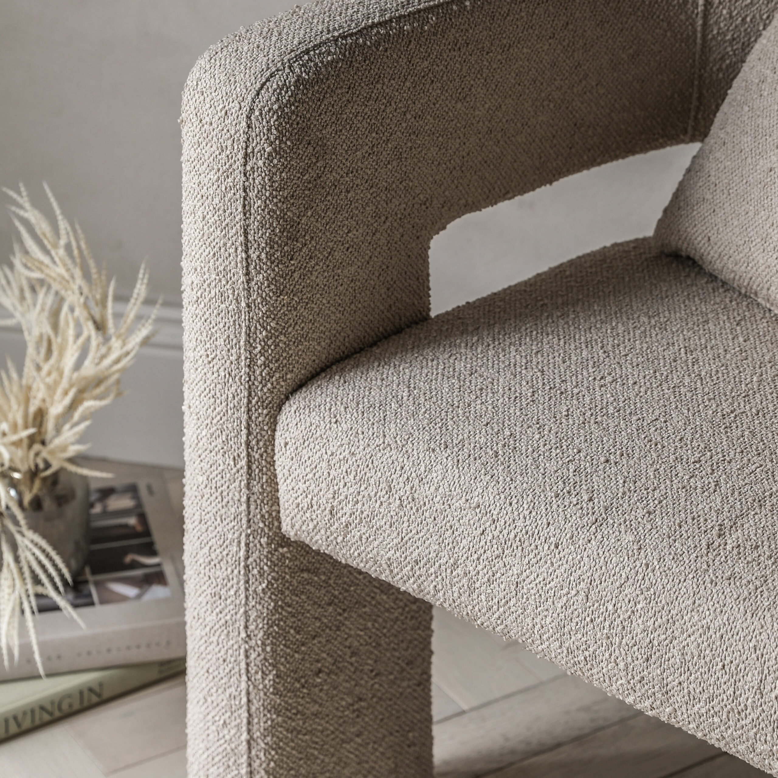 Lucca Taupe Armchair - Image 3