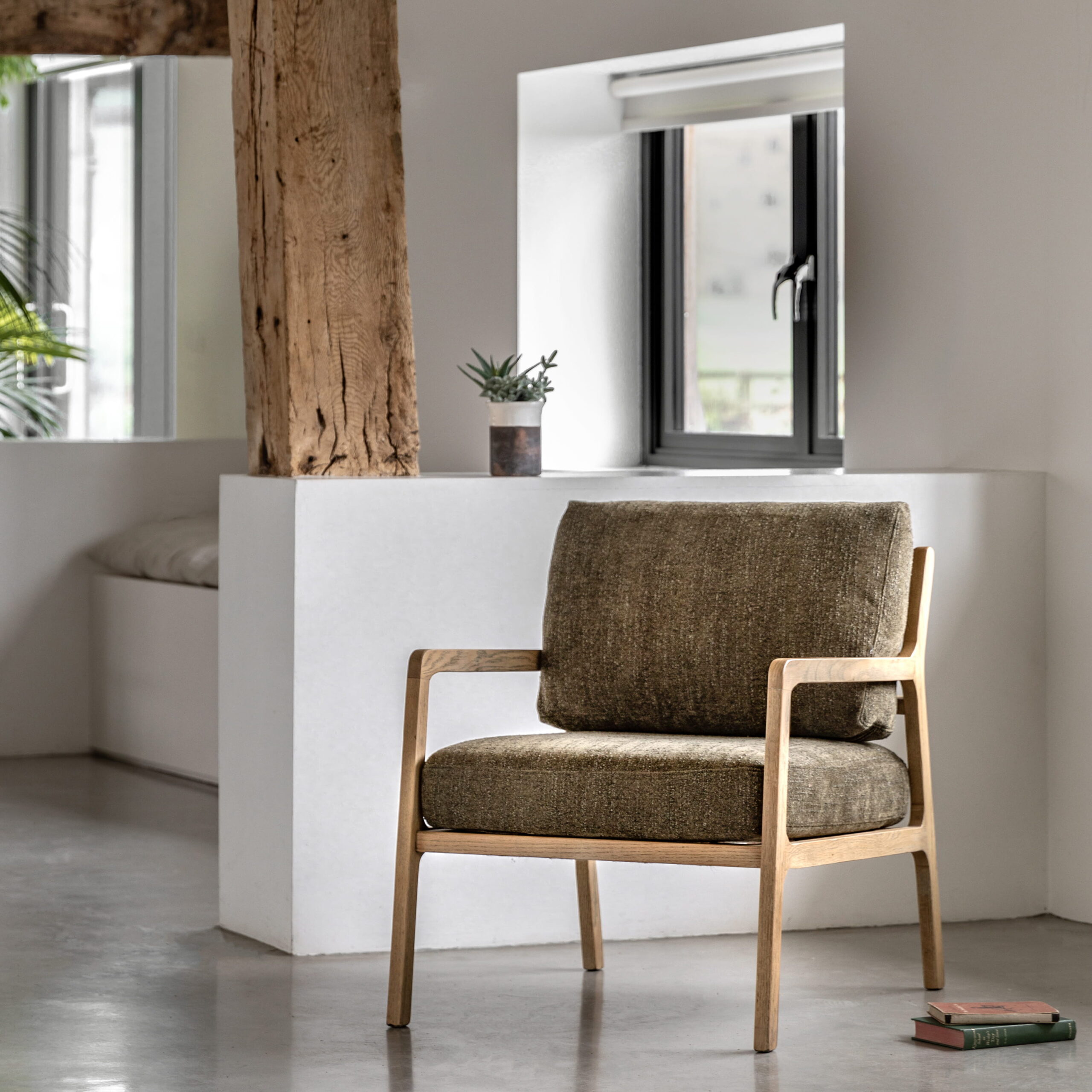 Auren Moss Green Armchair - Image 2