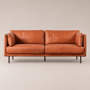 rengard home interior indoor leather sofa 3 seater