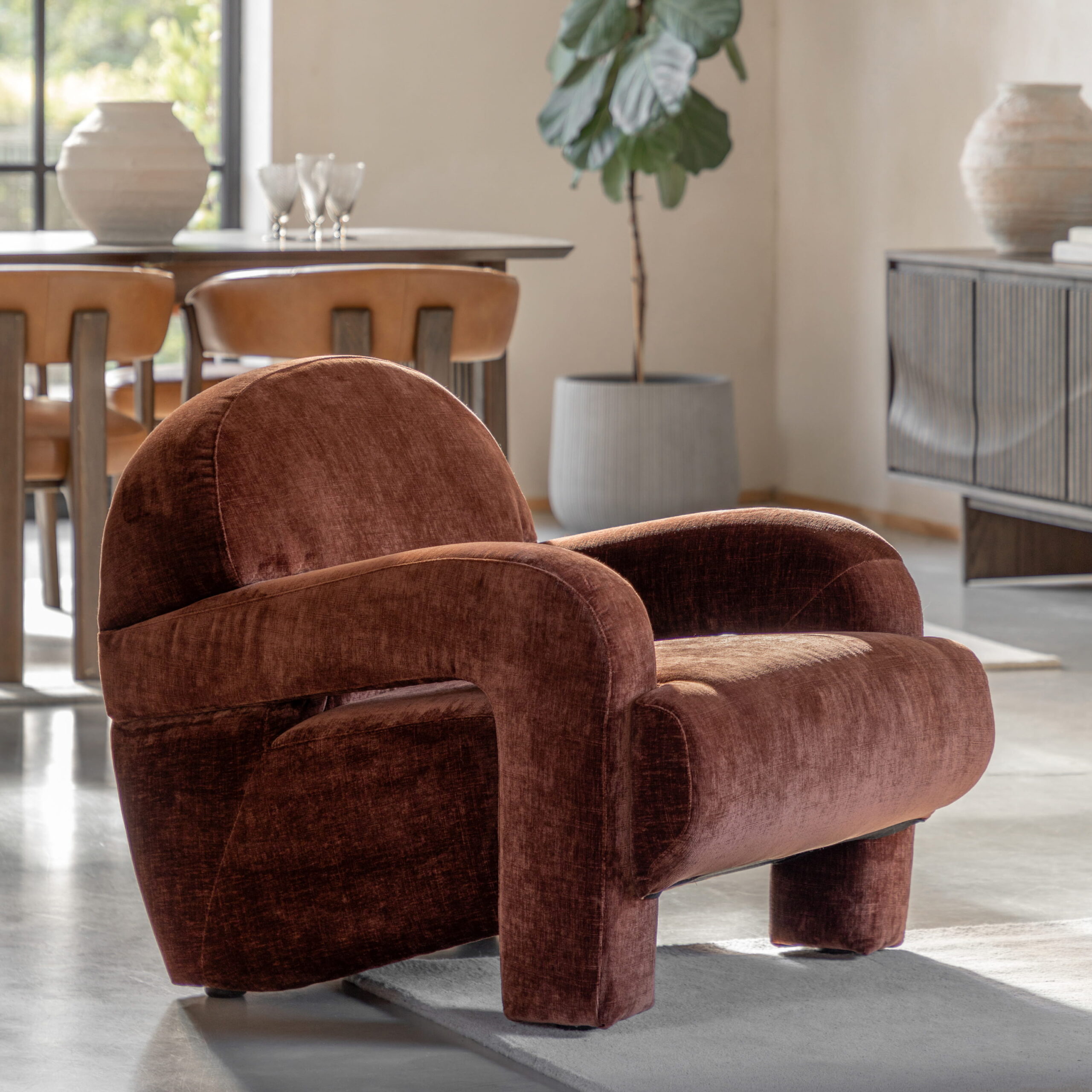 Avignon Armchair Celine Brandy - Image 2