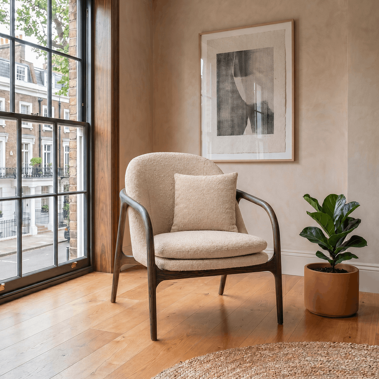Havana Taupe Armchair - Image 2