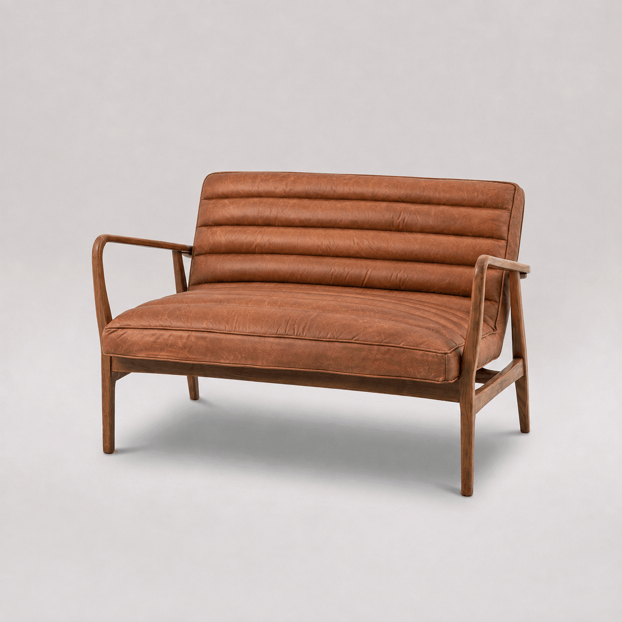 Camden Vintage Brown 2 Seater Sofa
