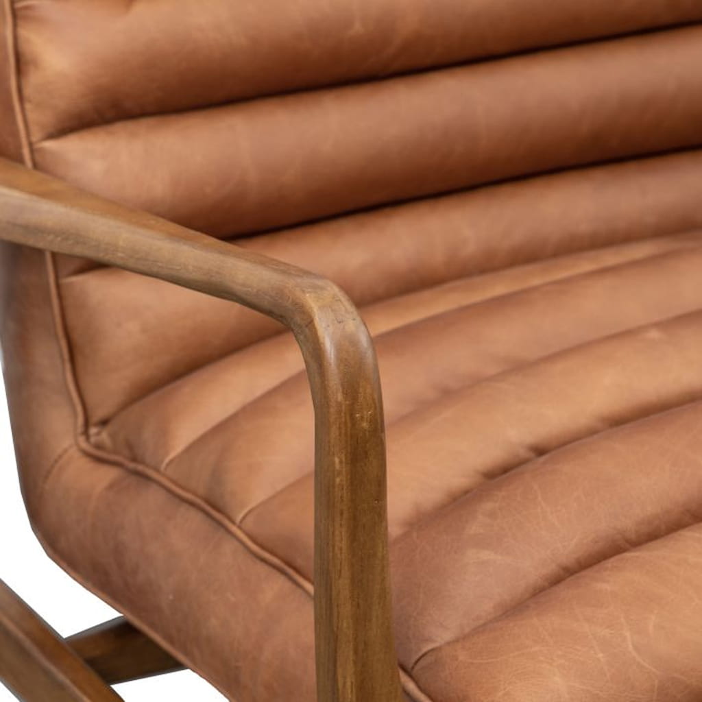 Camden Vintage Brown 2 Seater Sofa - Image 7