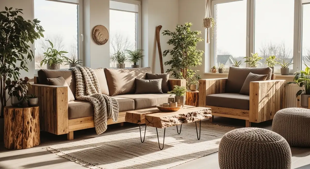 Create a photorealistic, high-quality photograph with natural lighting and realistic textures. Shot with professional camera equipment. Why sustainable furniture matters more than ever IMPORTANT: Do n