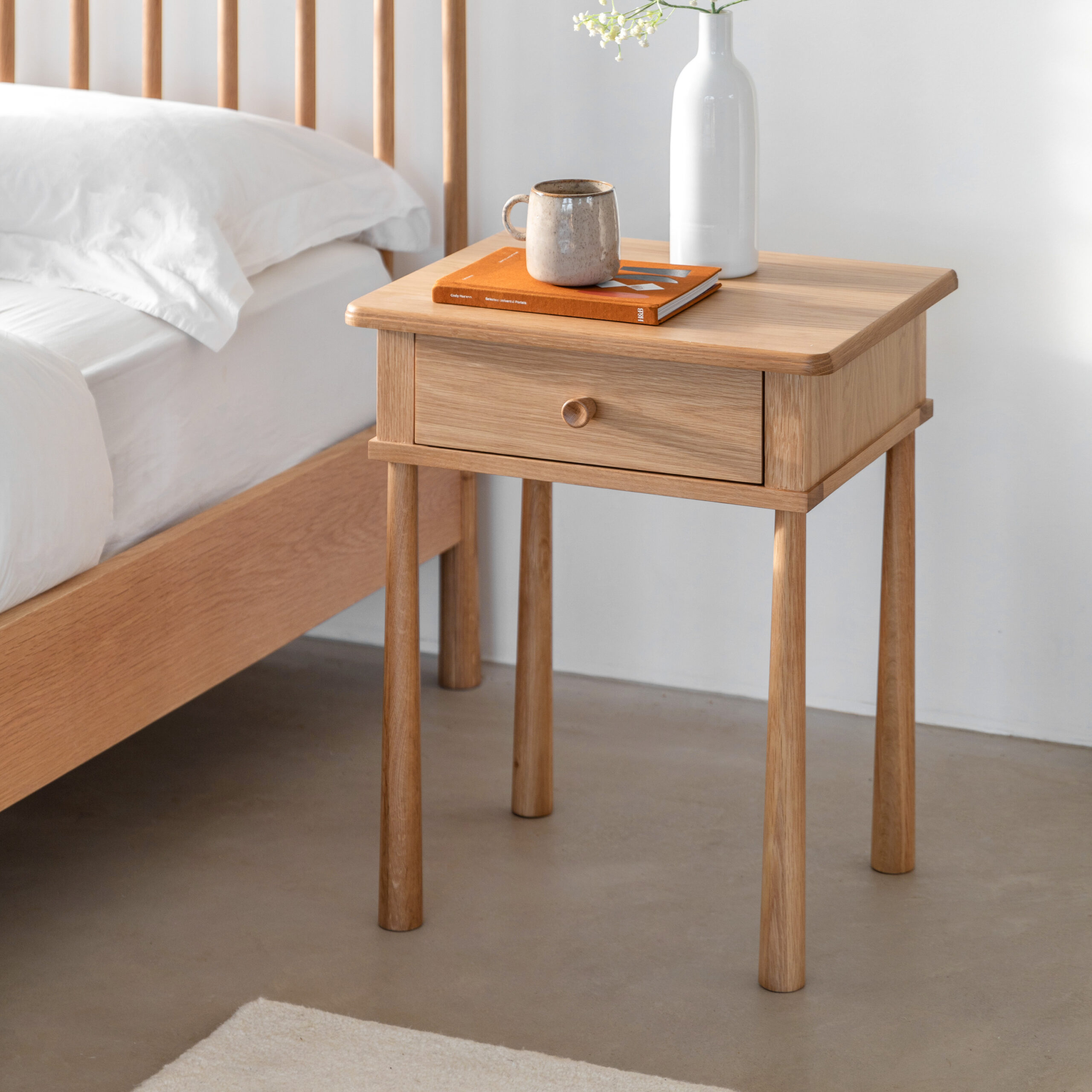 Oakley 1 Drawer Bedside Table