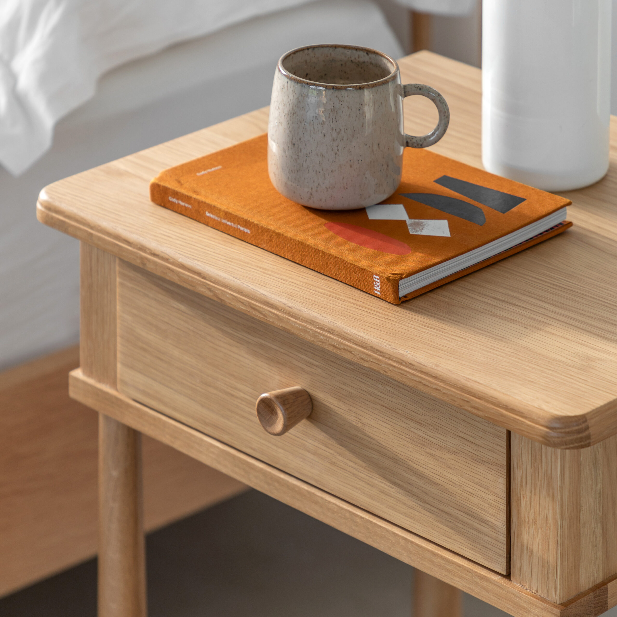Oakley 1 Drawer Bedside Table - Image 2