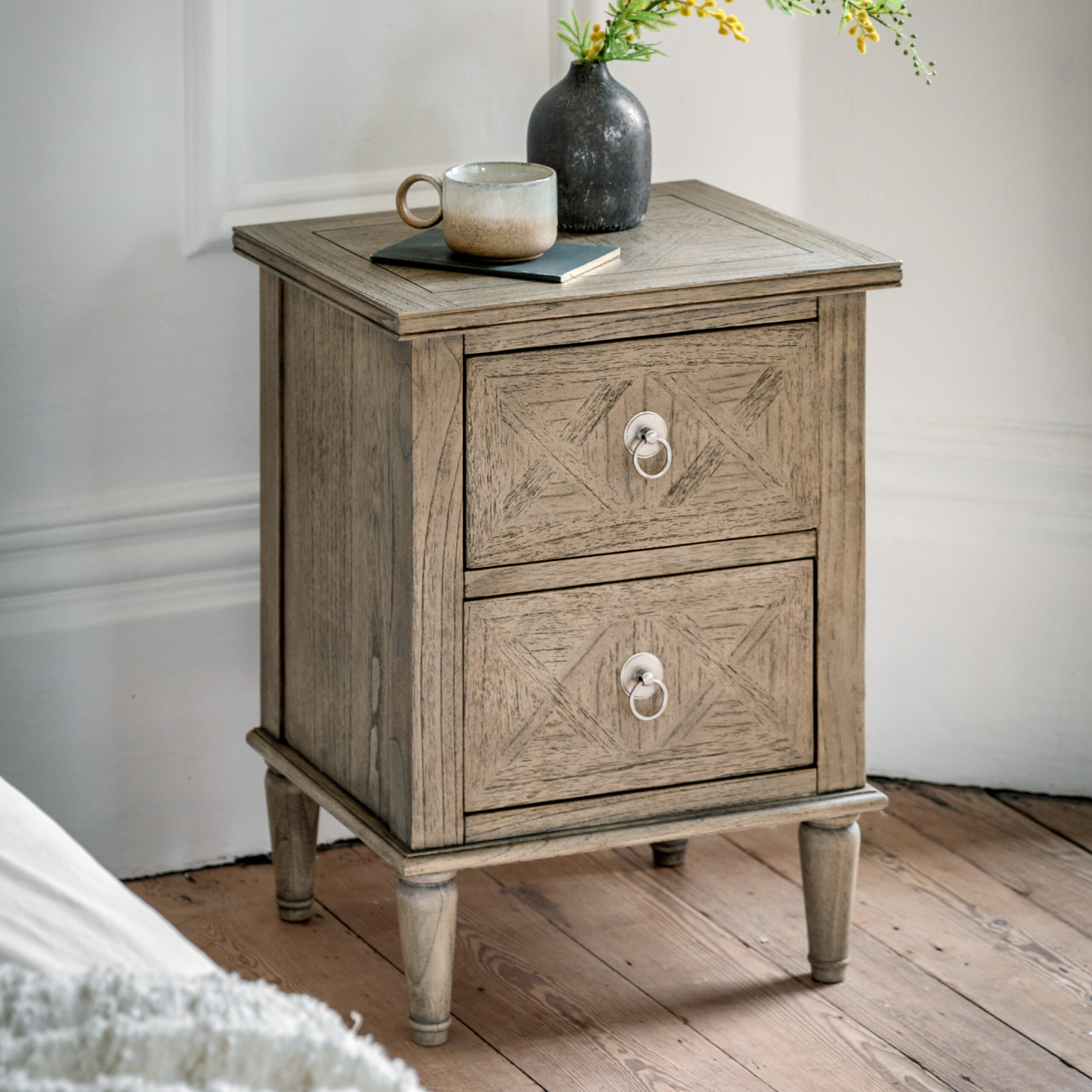 Provence 2 Drawer Bedside Table
