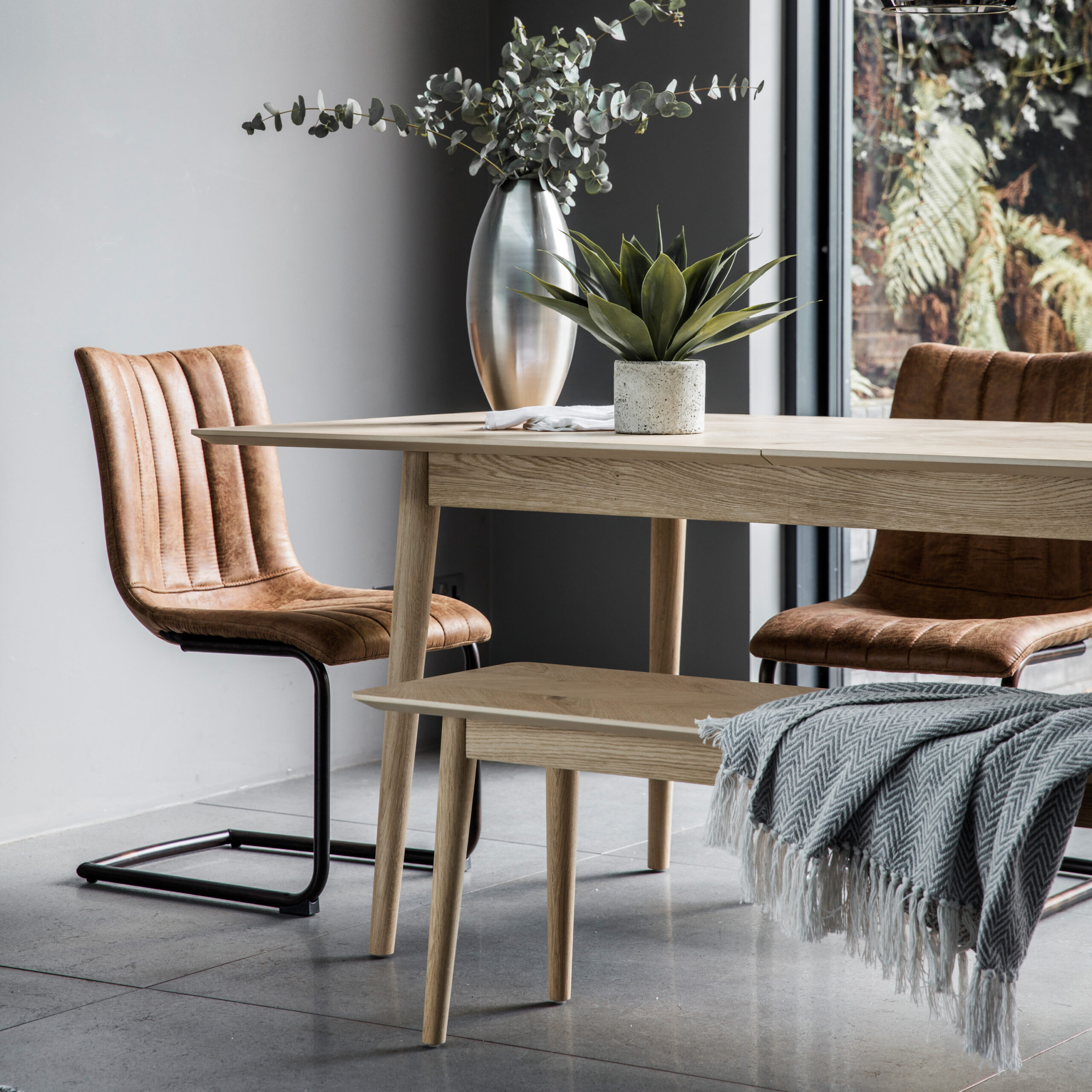 Marlowe Brown Dining Chairs - Set of 2 Chairs - Image 4