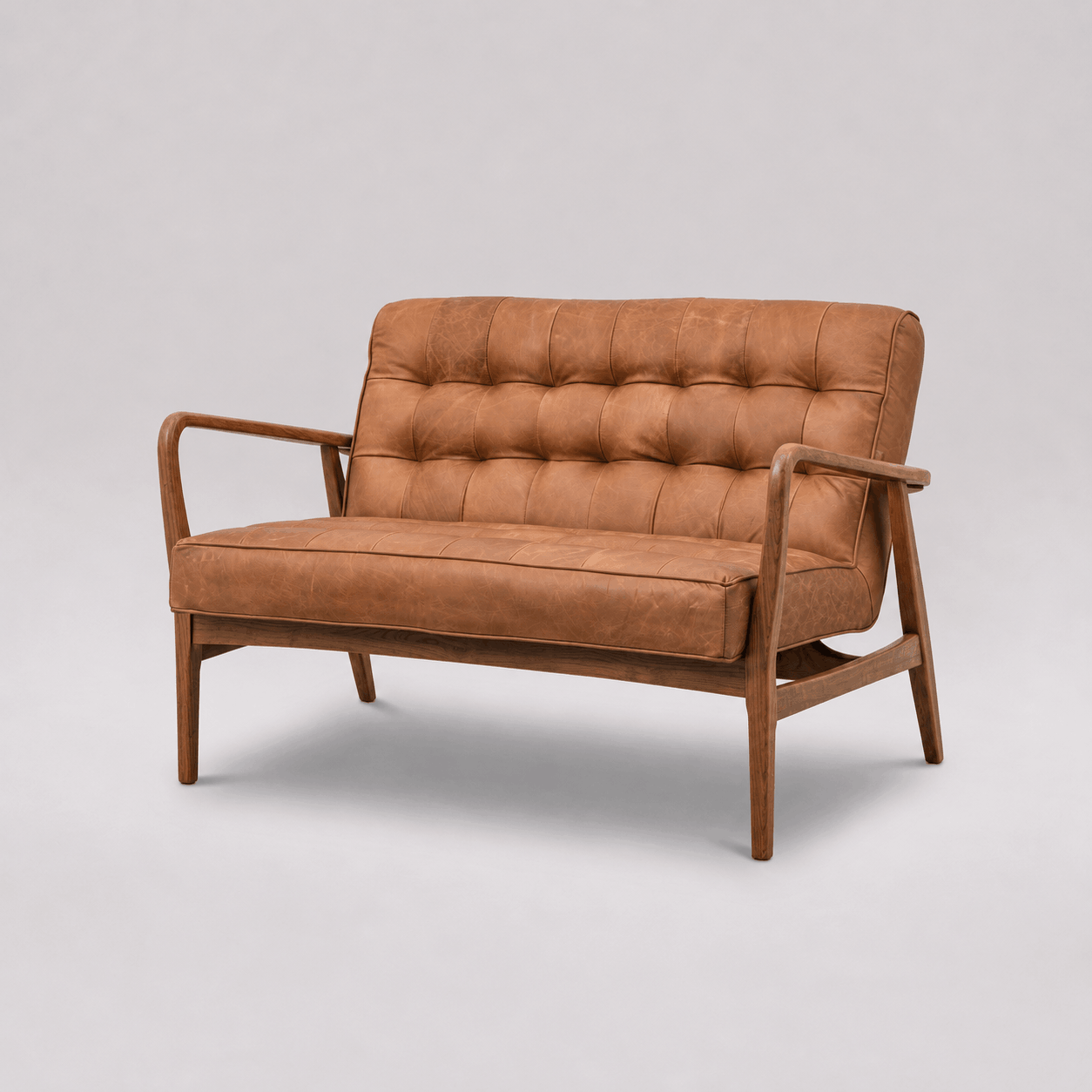 Hoxton 2 Seater Sofa Vintage Brown Leather