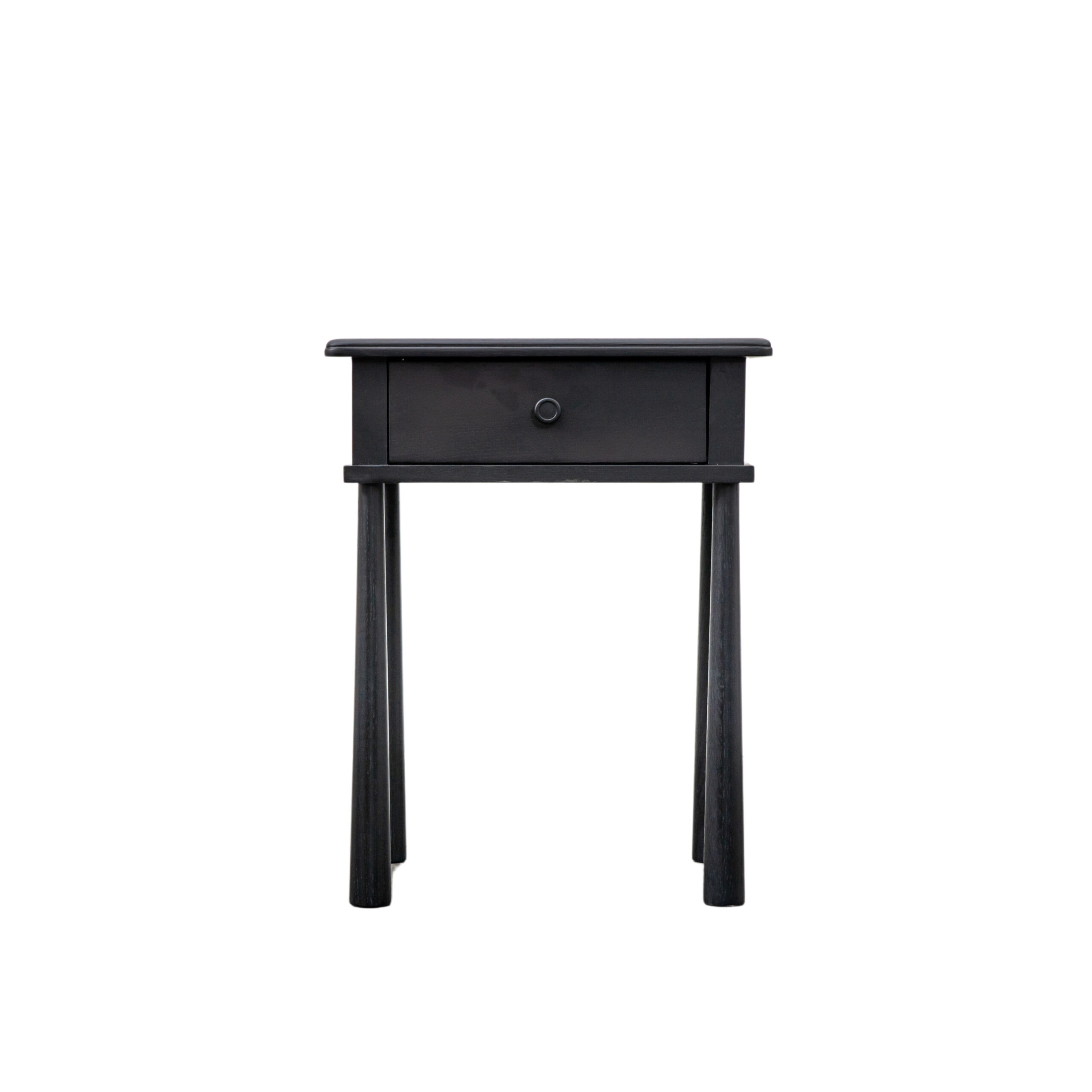 Oakley 1 Drawer Bedside Table Black - Image 5