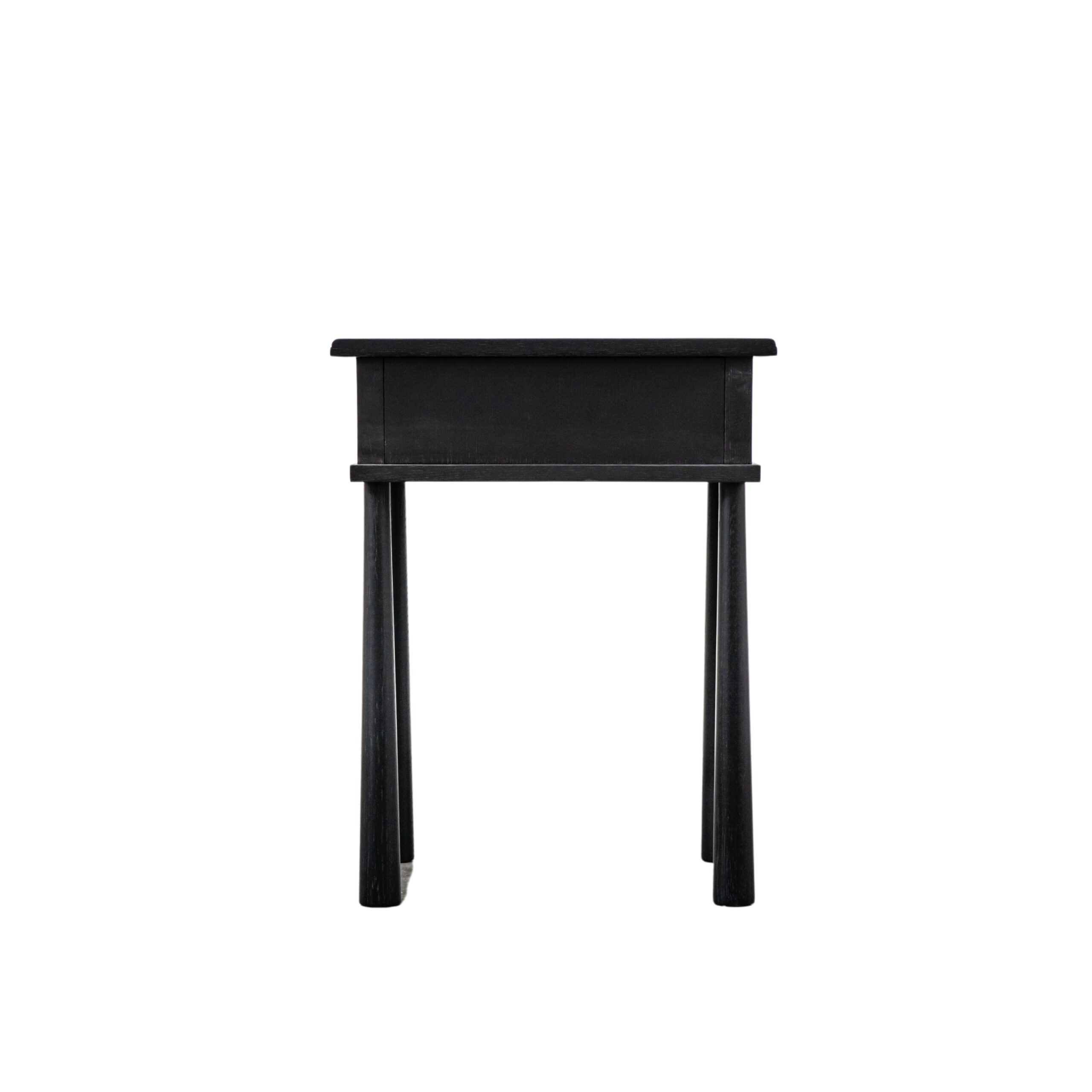 Oakley 1 Drawer Bedside Table Black - Image 7