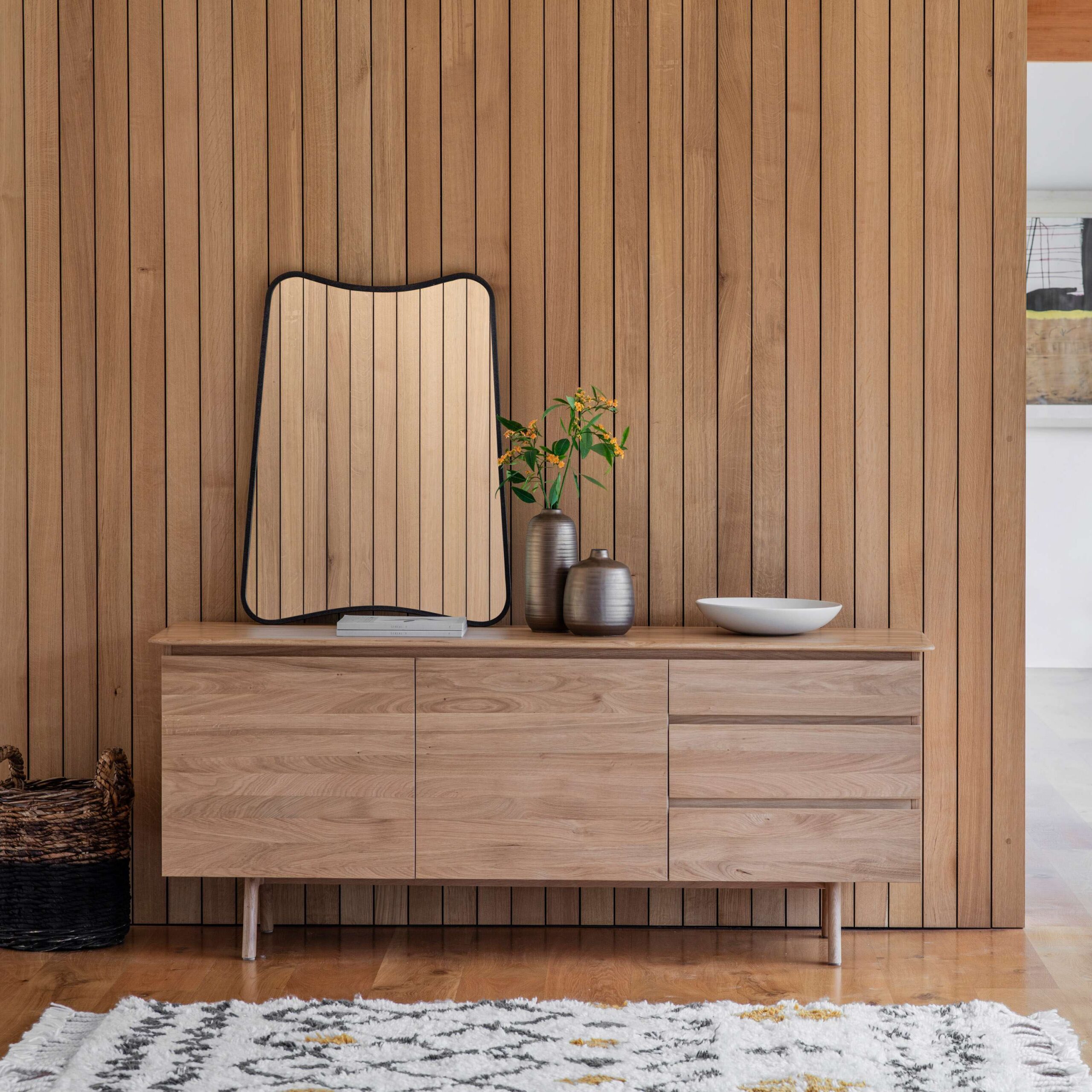 Toledo 2 Door 3 Drawer Sideboard Oak