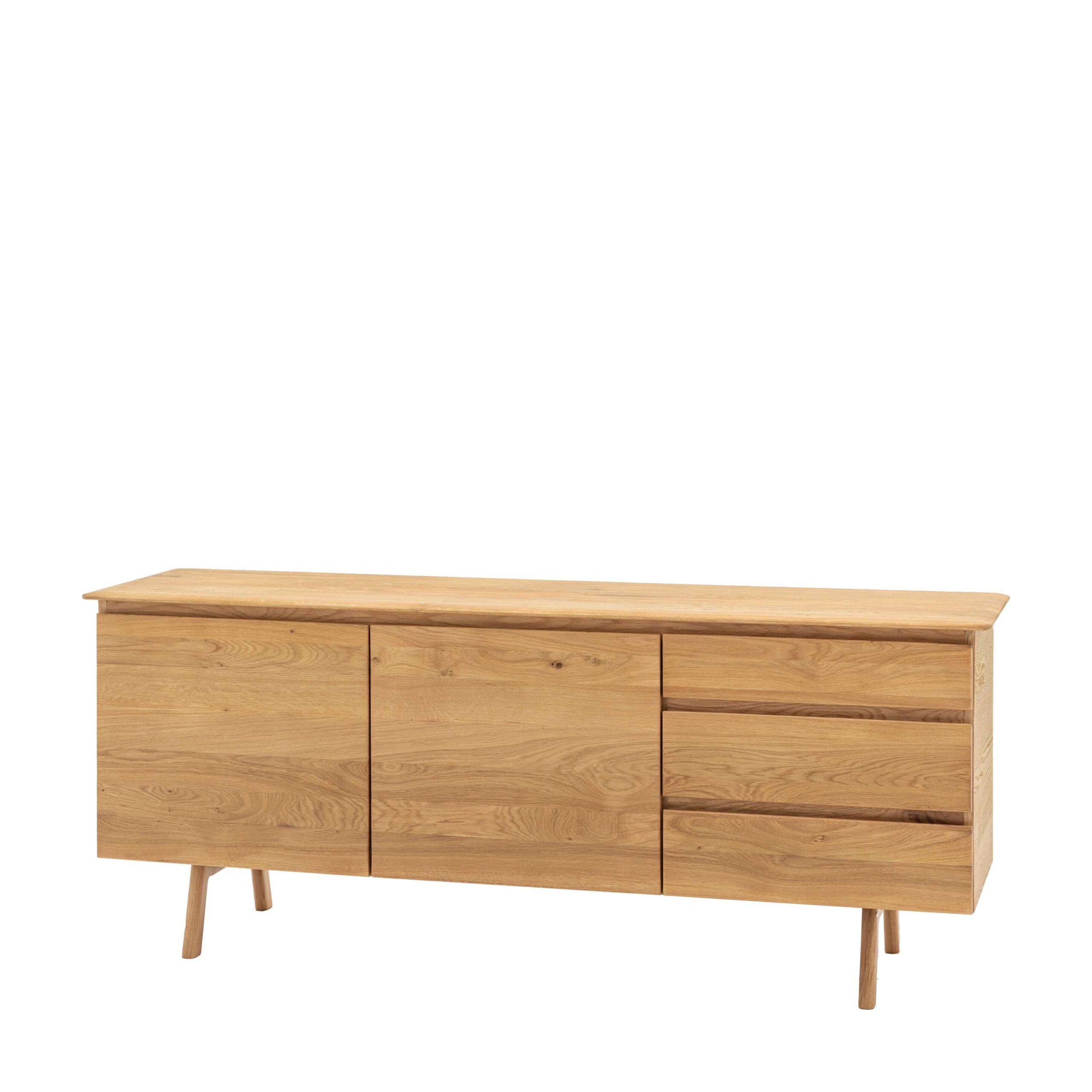 Toledo 2 Door 3 Drawer Sideboard Oak - Image 6