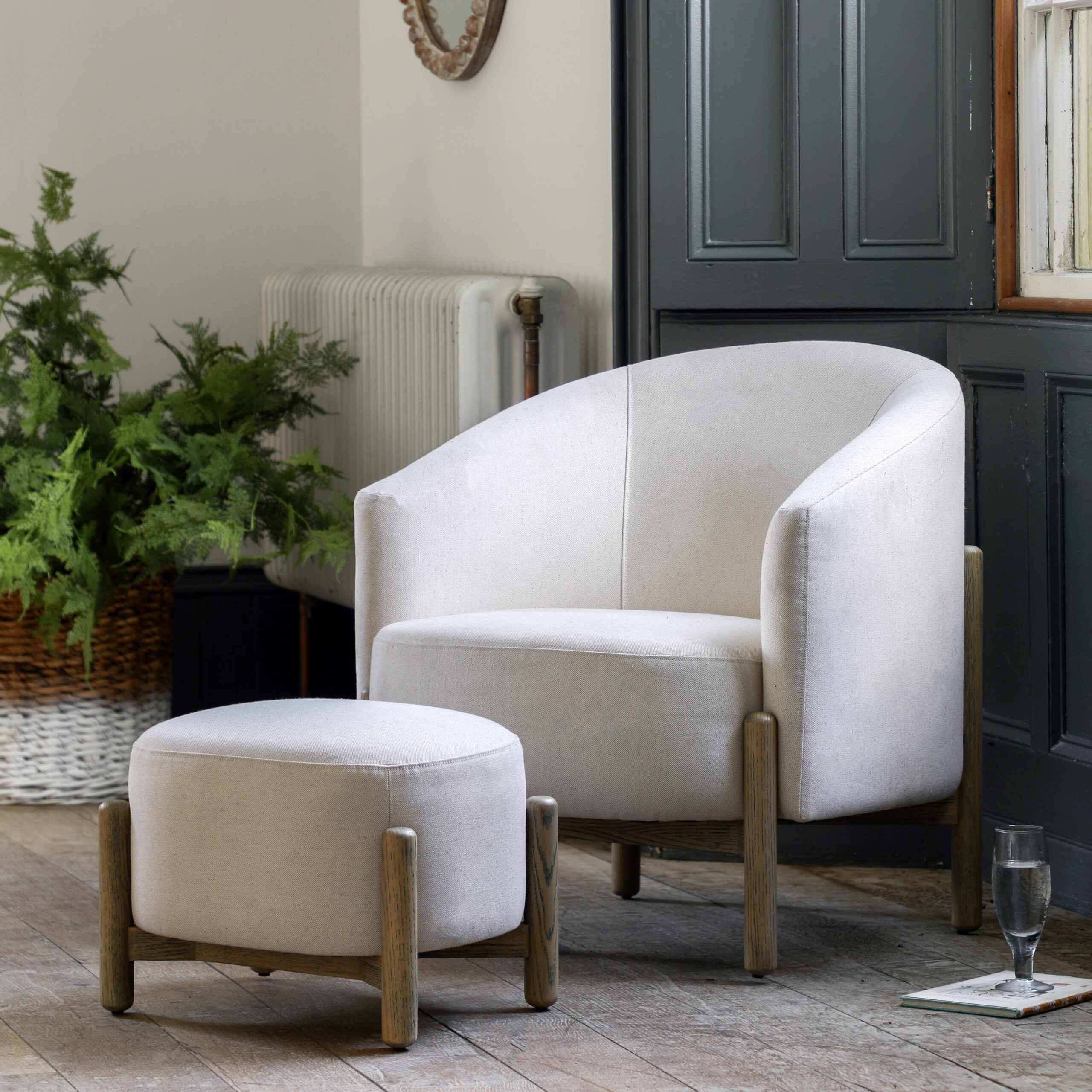 Tiverton Footstool Natural