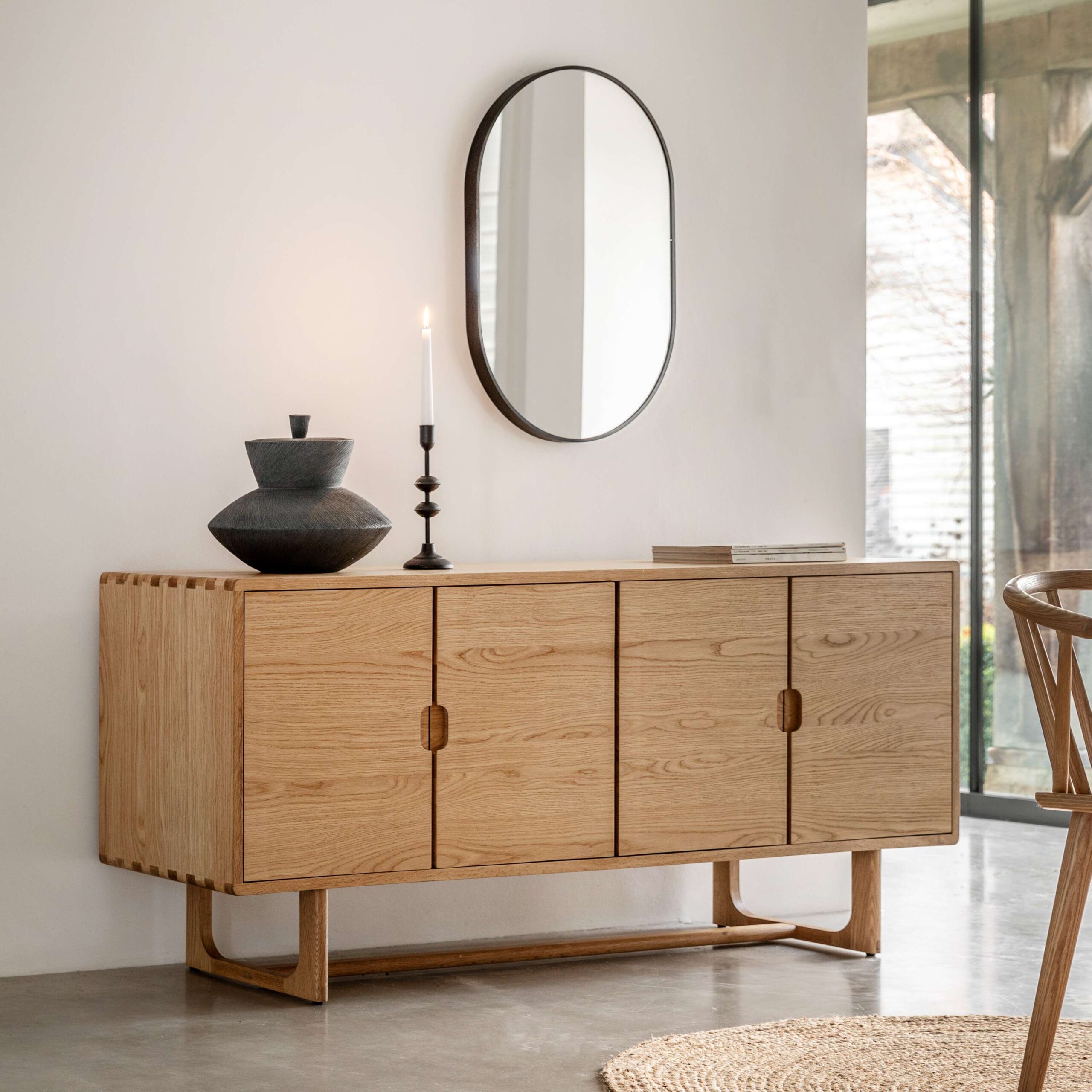 Calder 4 Door Sideboard Natural