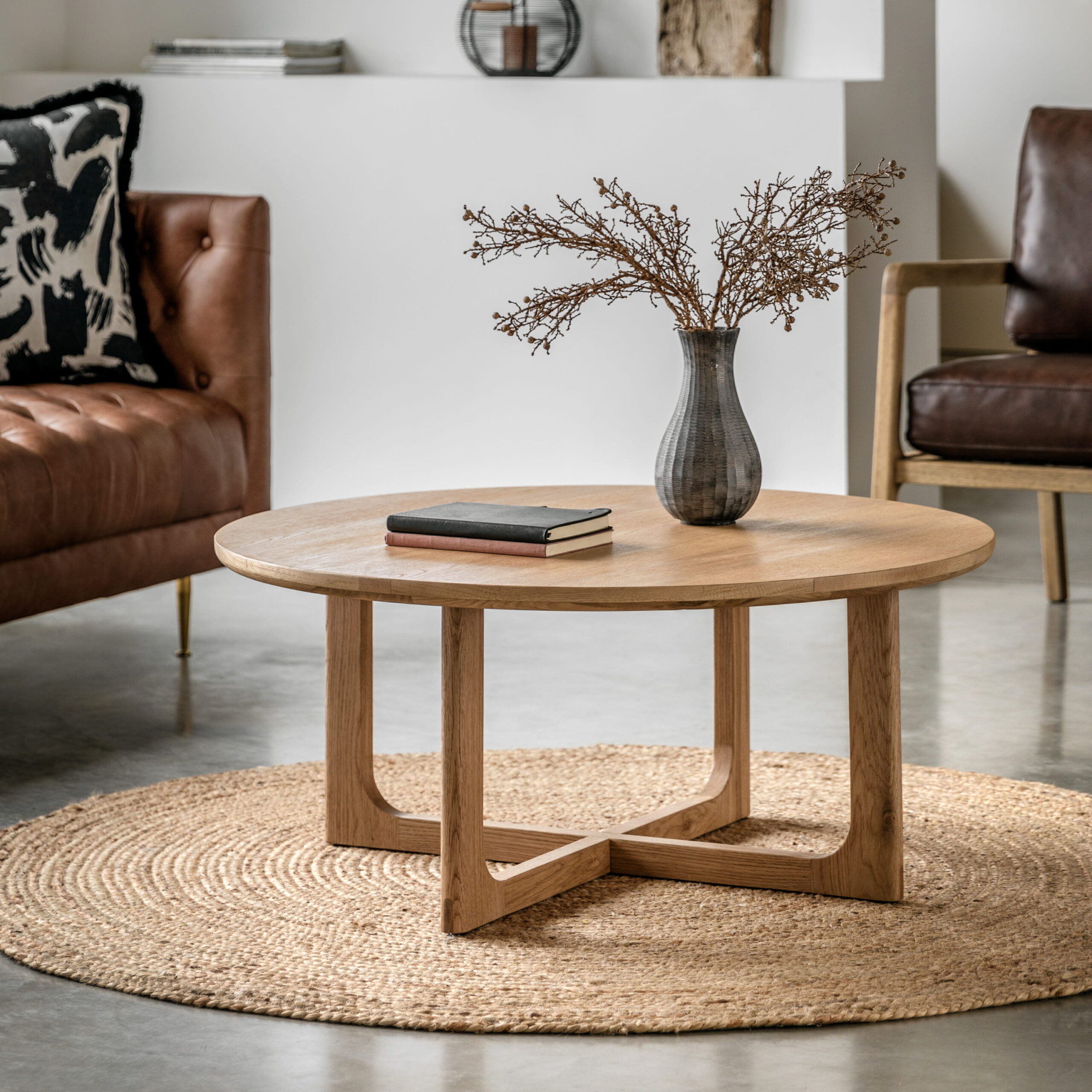 Calder Round Coffee Table Natural