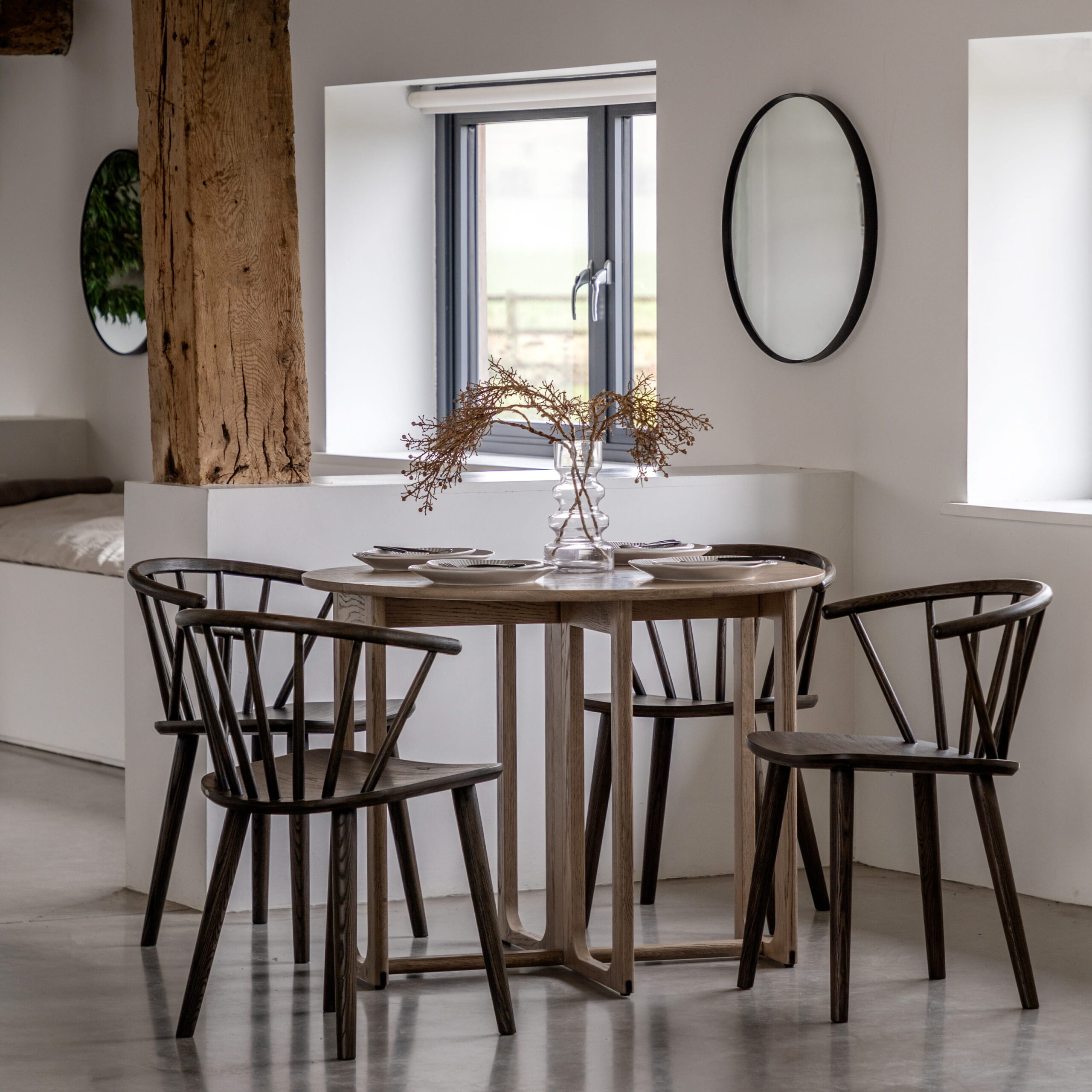Calder Folding Dining Table Smoked