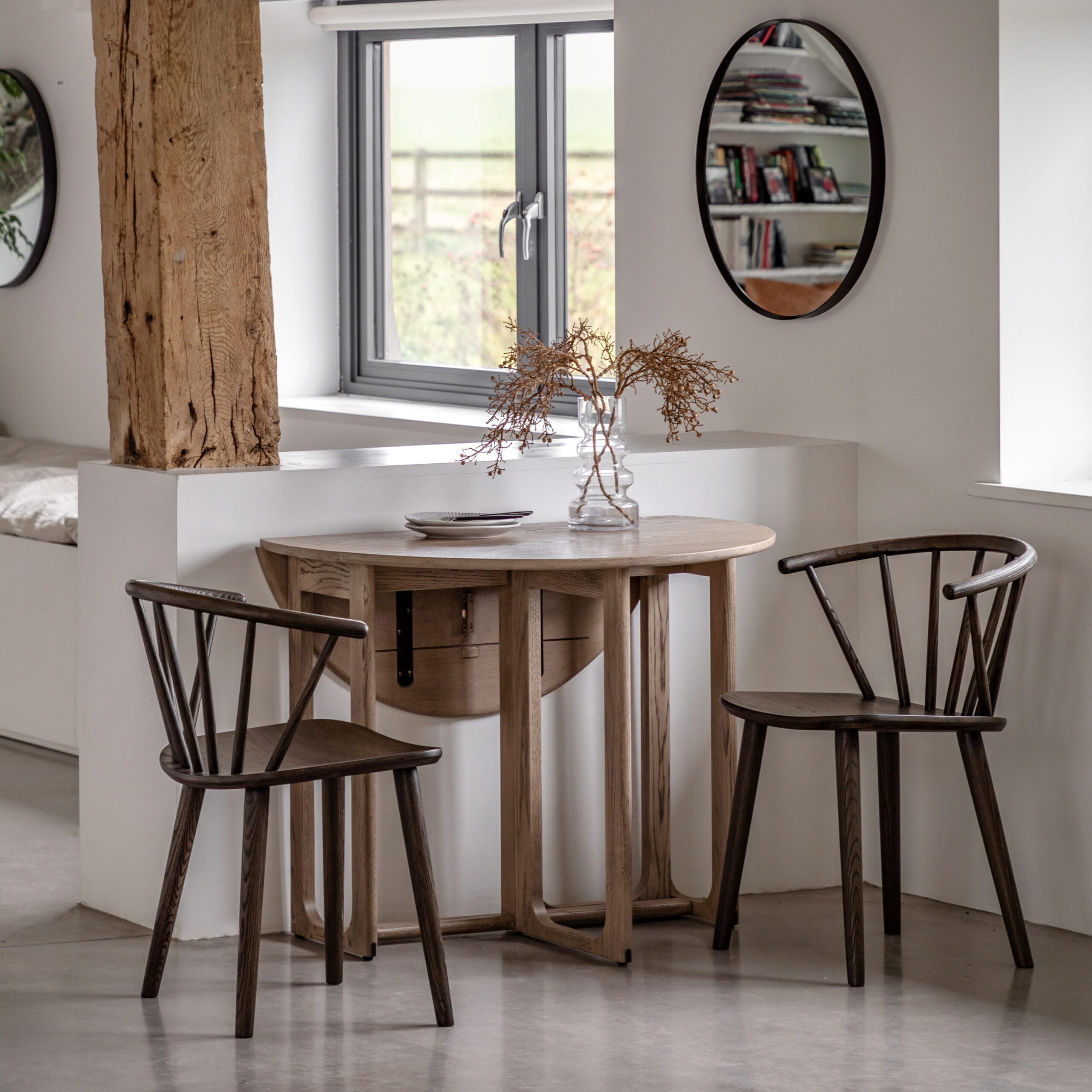 Calder Folding Dining Table Smoked - Image 2