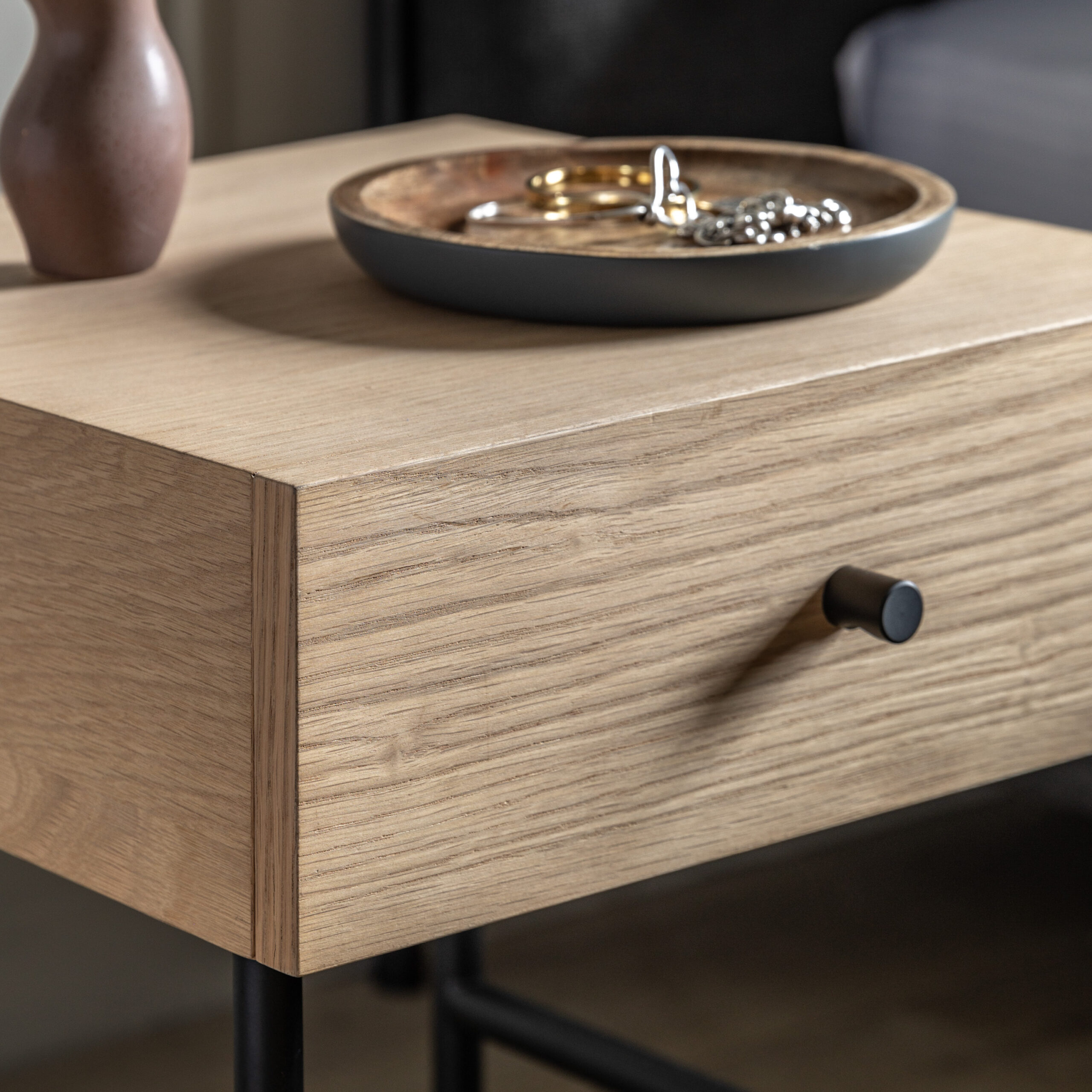 Wyndham 1 Drawer Bedside Table - Image 2