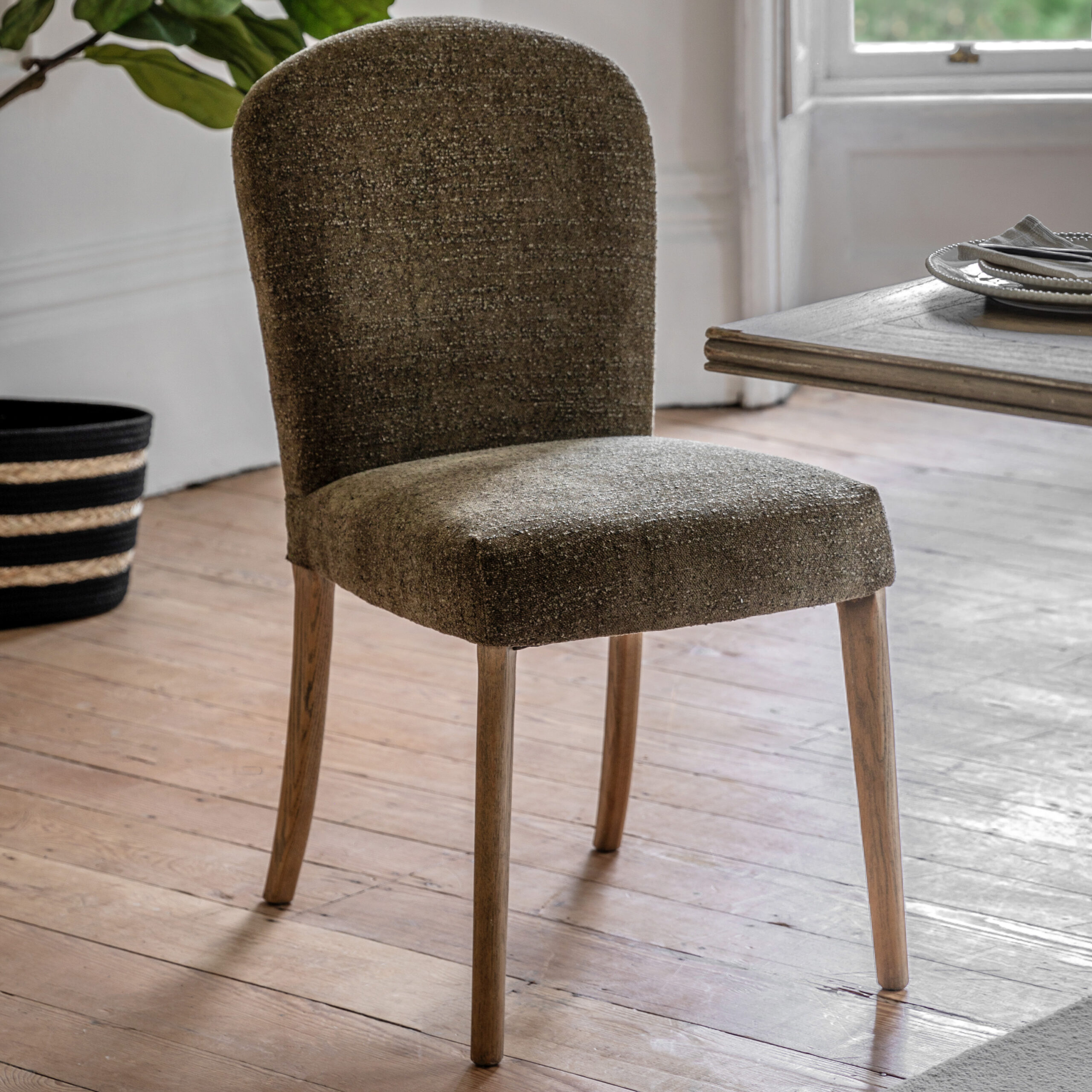 Hampton Moss Green Dining Chairs - Set of 2 Chairs
