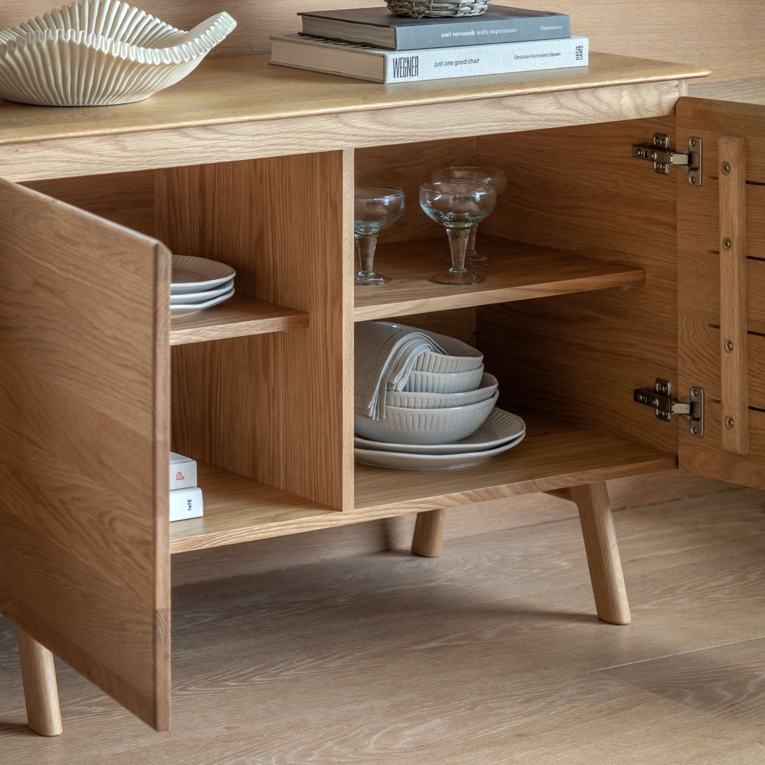 Toledo 2 Door Sideboard Oak - Image 2