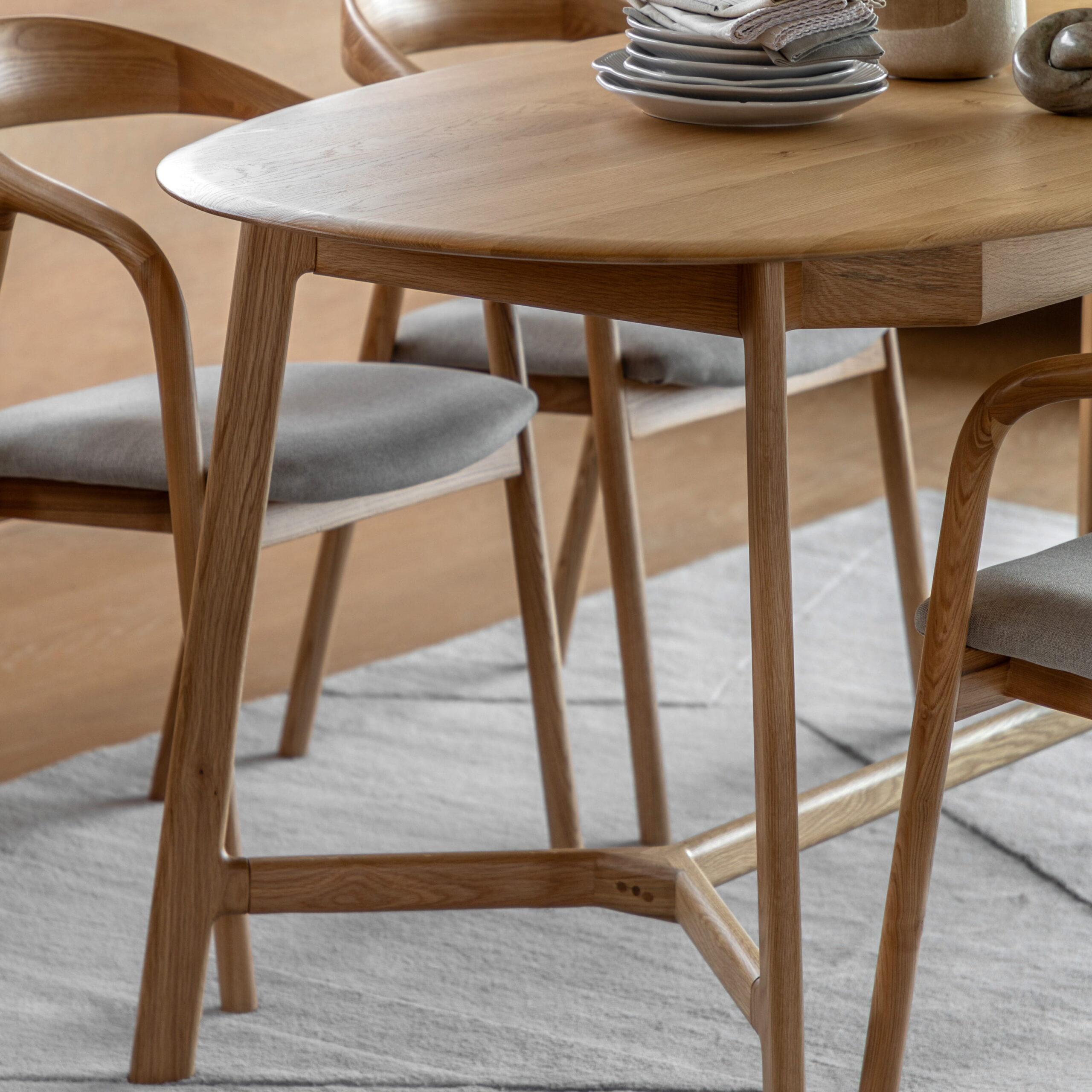 Toledo Extending Dining Table Oak - Image 2