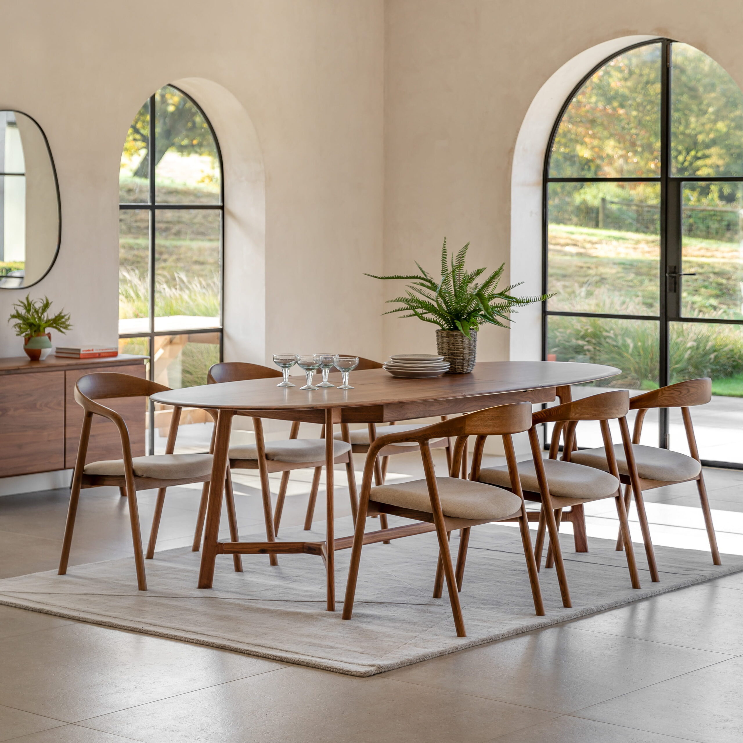 Toledo Extending Dining Table Walnut