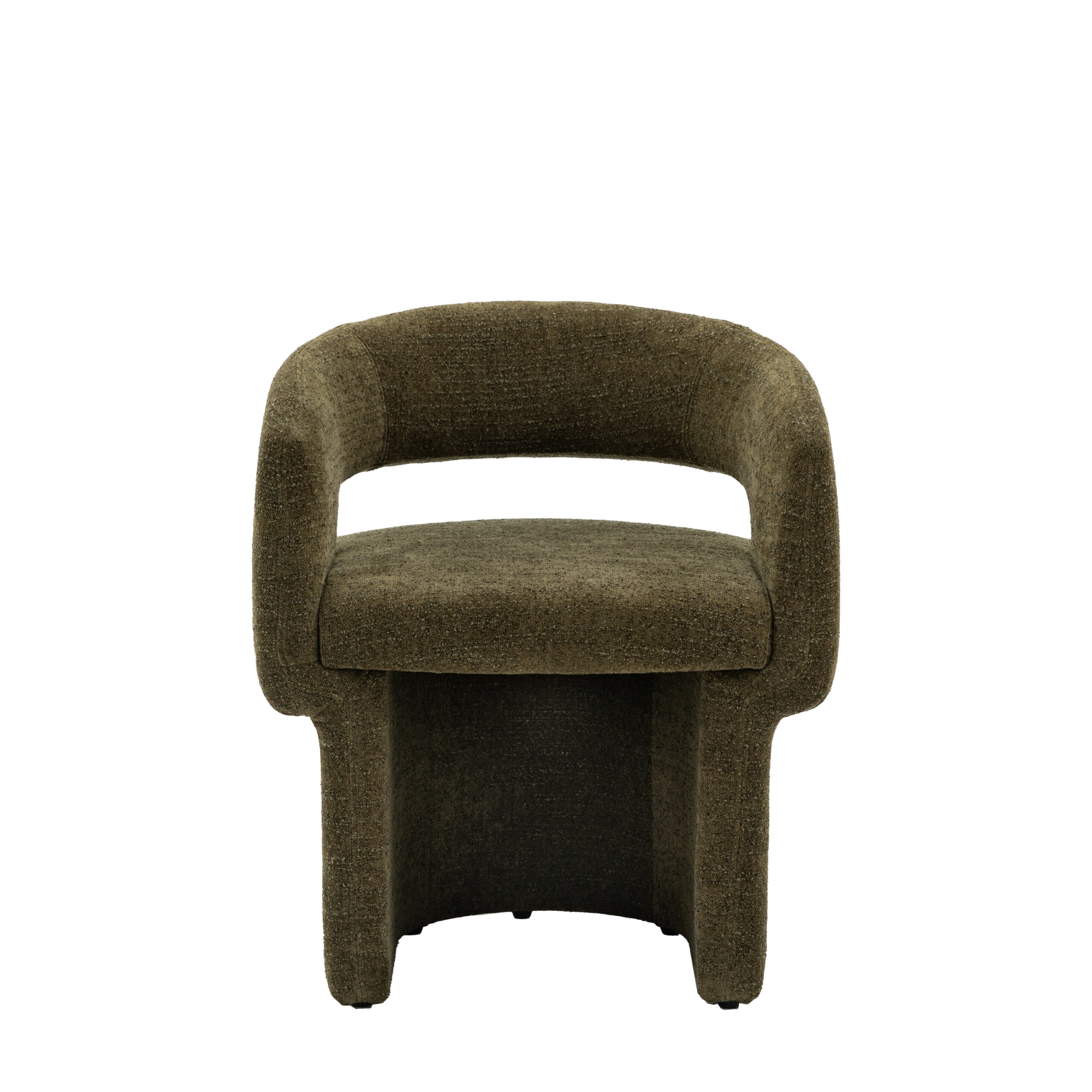 Chelsea Green Boucle Dining Chair - Image 5
