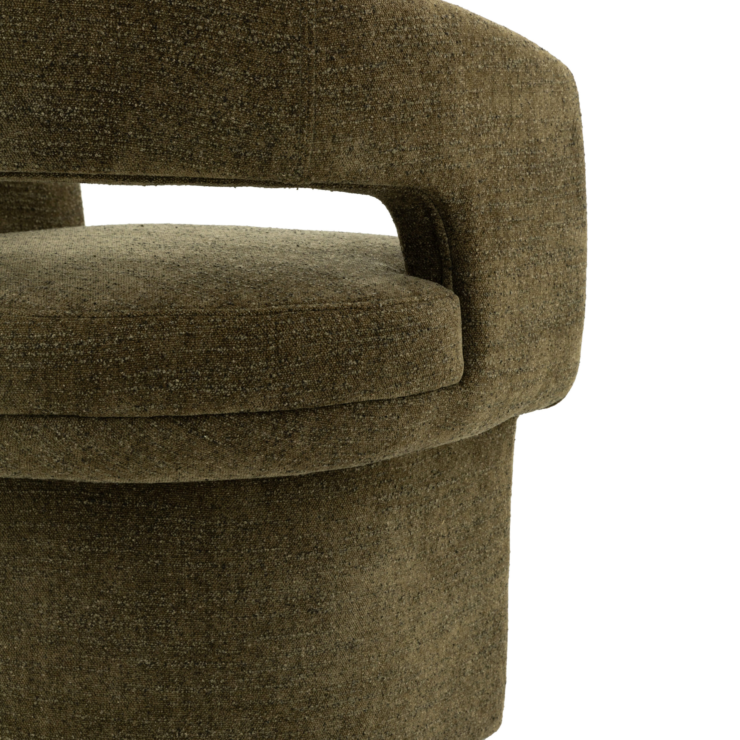 Chelsea Green Boucle Dining Chair - Image 8