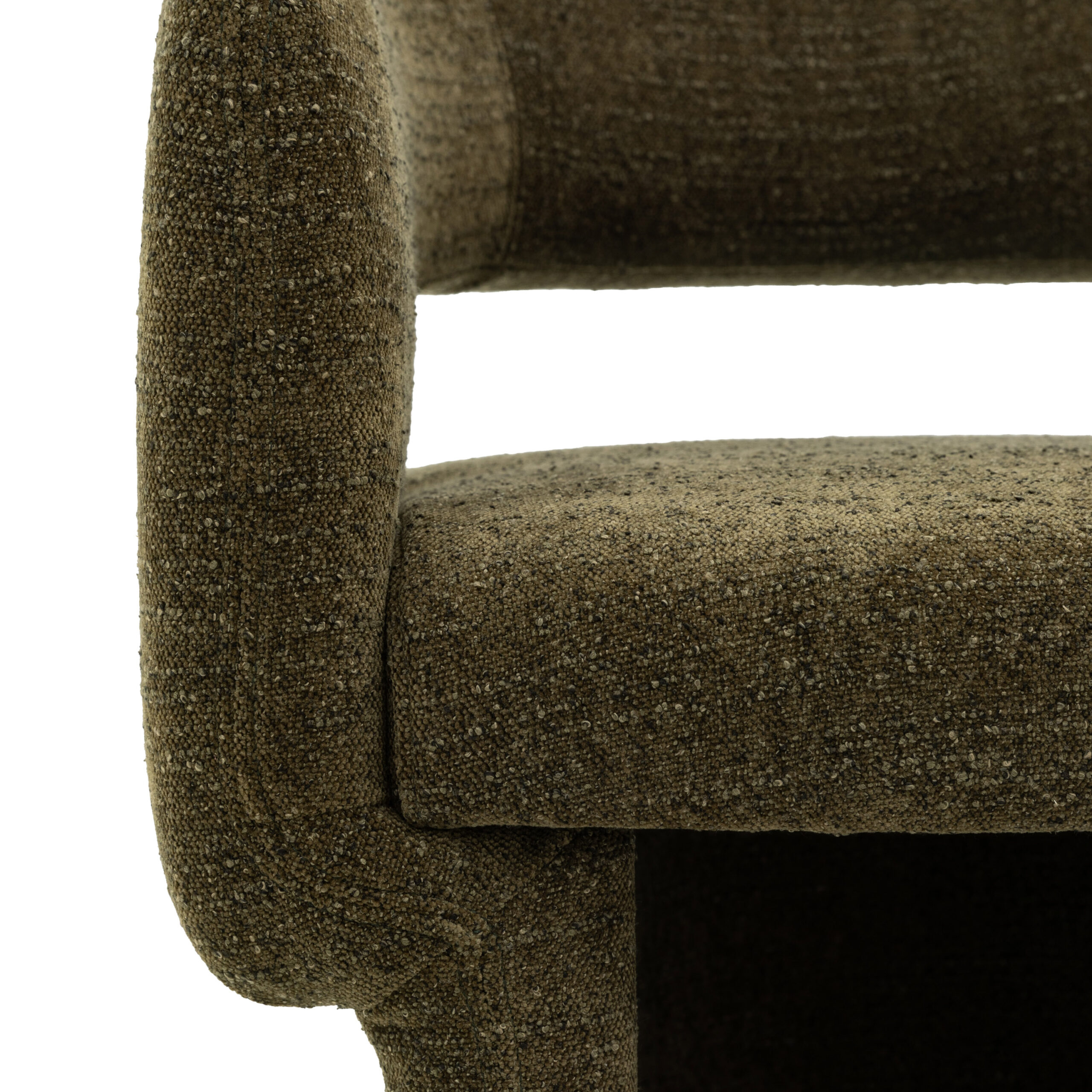 Chelsea Green Boucle Dining Chair - Image 9