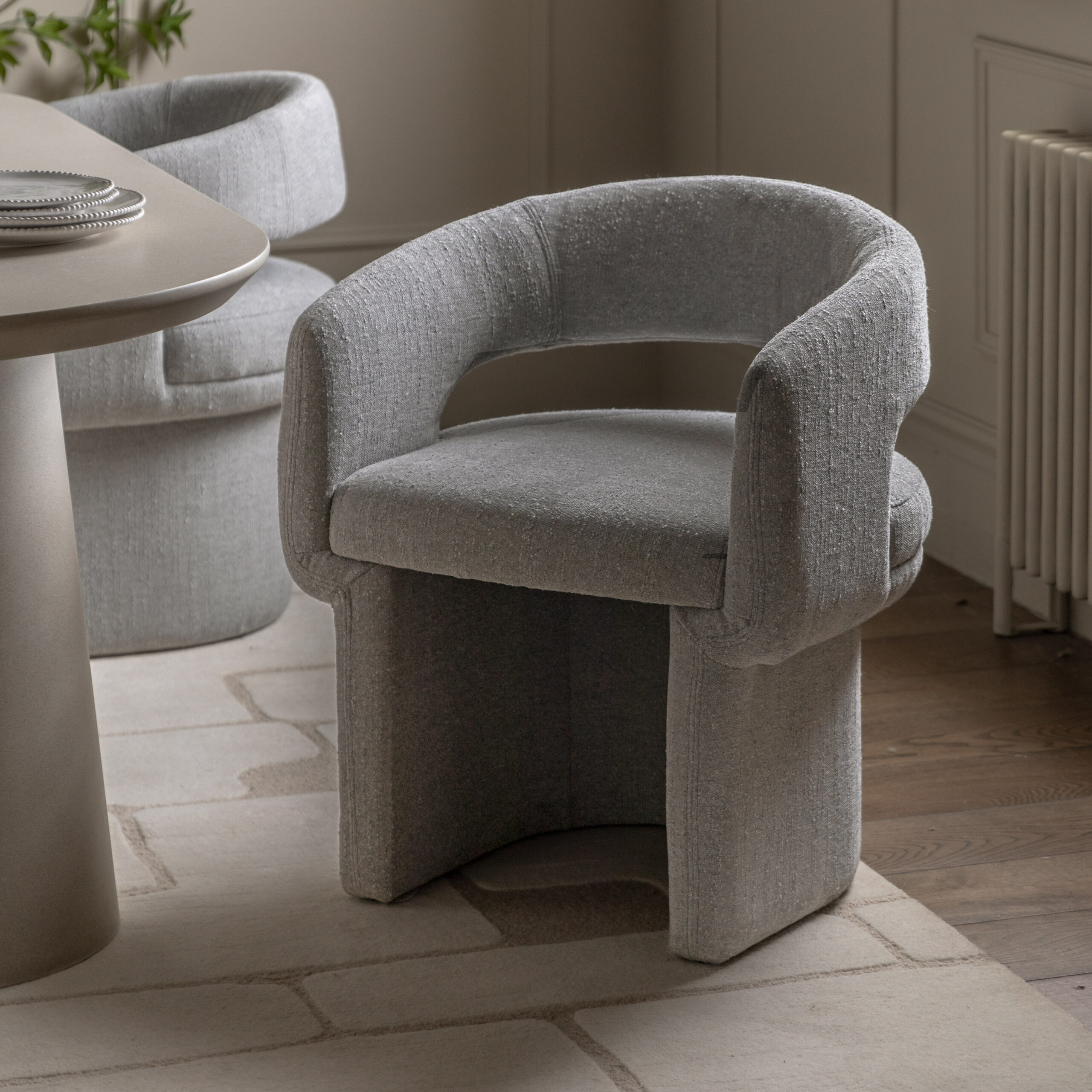 Chelsea Grey Boucle Dining Chair