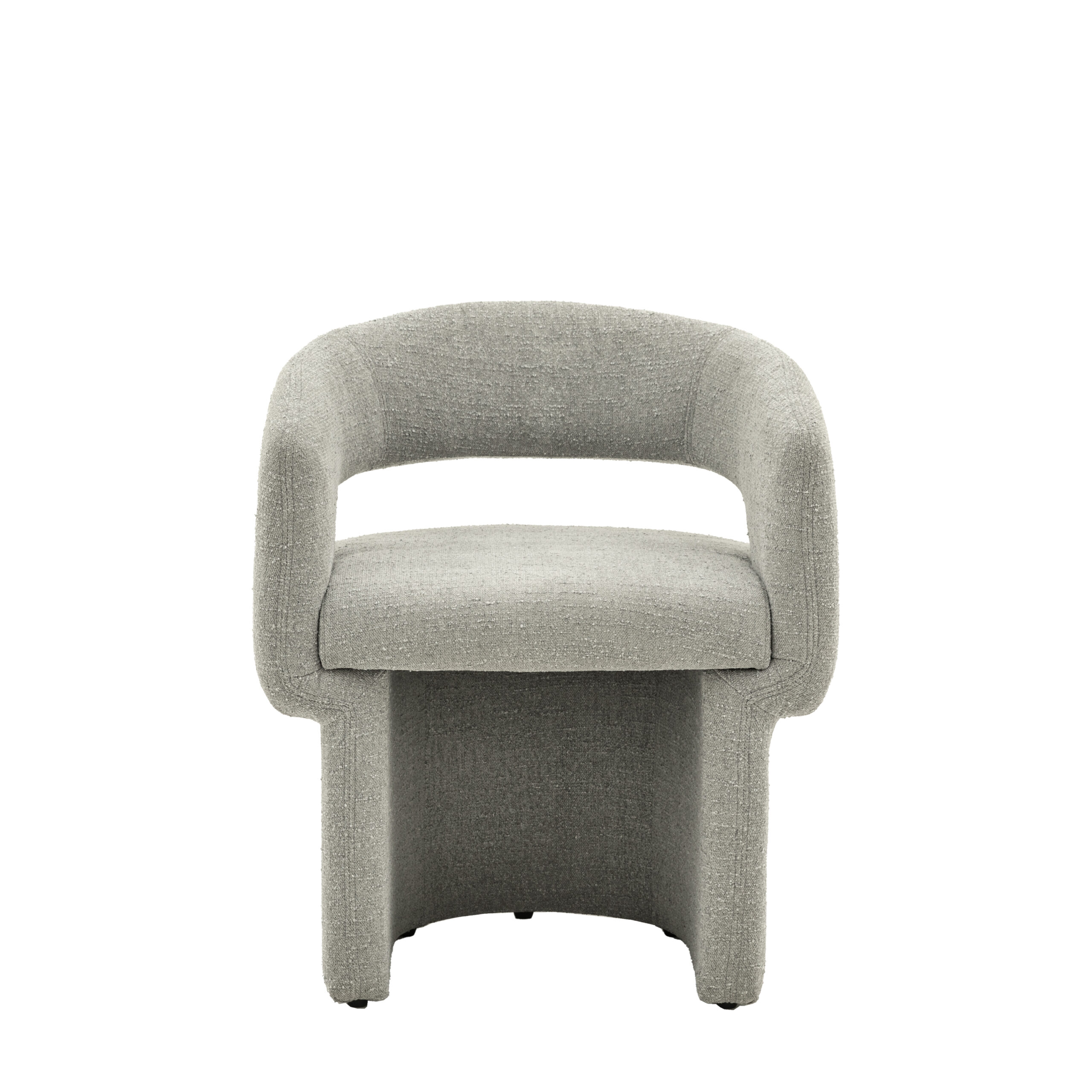 Chelsea Grey Boucle Dining Chair - Image 4