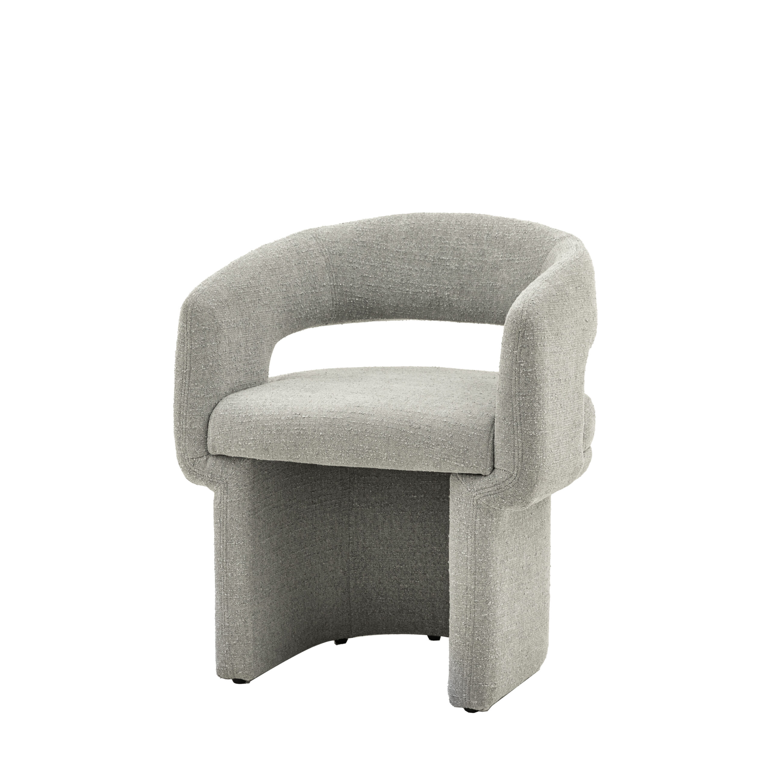 Chelsea Grey Boucle Dining Chair - Image 5