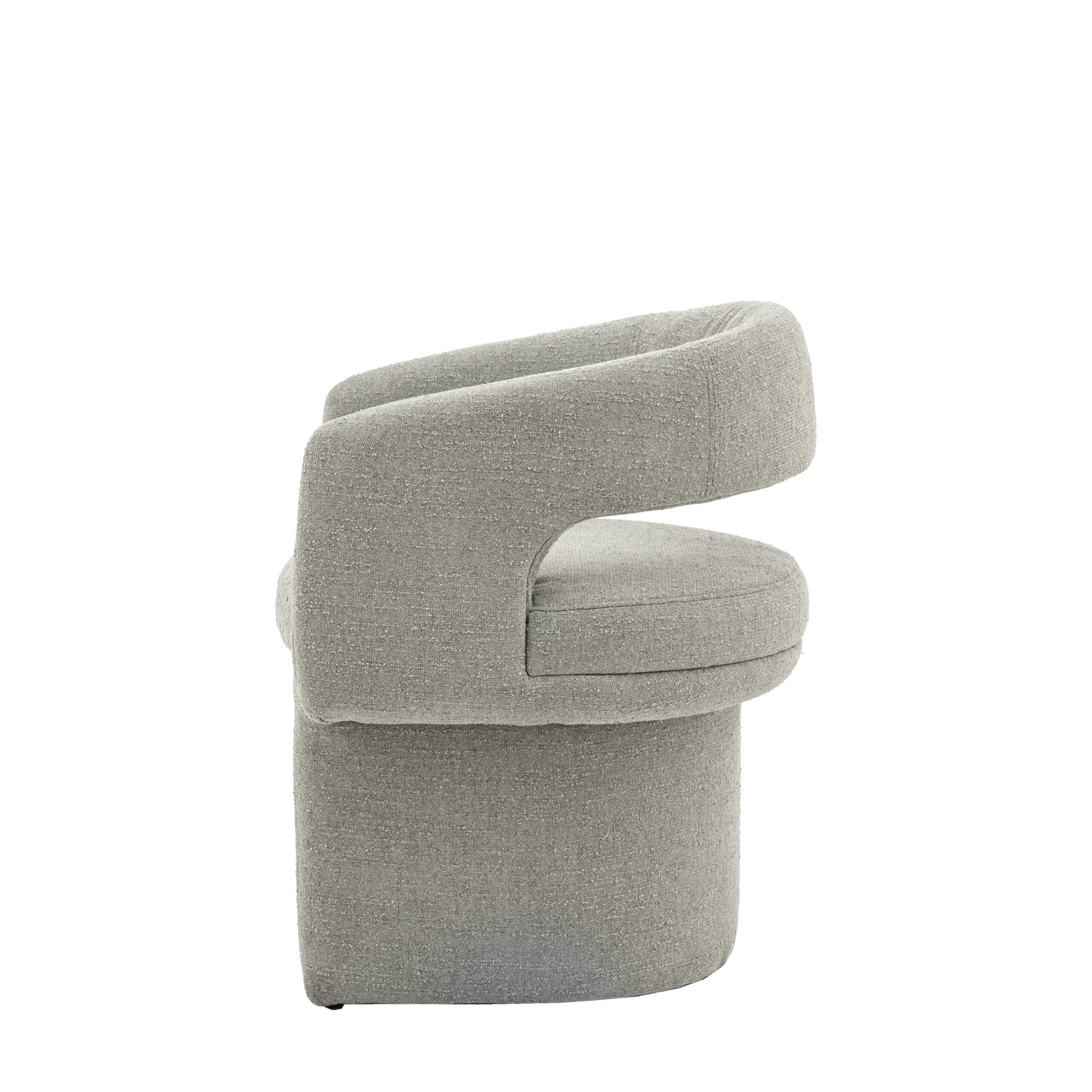 Chelsea Grey Boucle Dining Chair - Image 6
