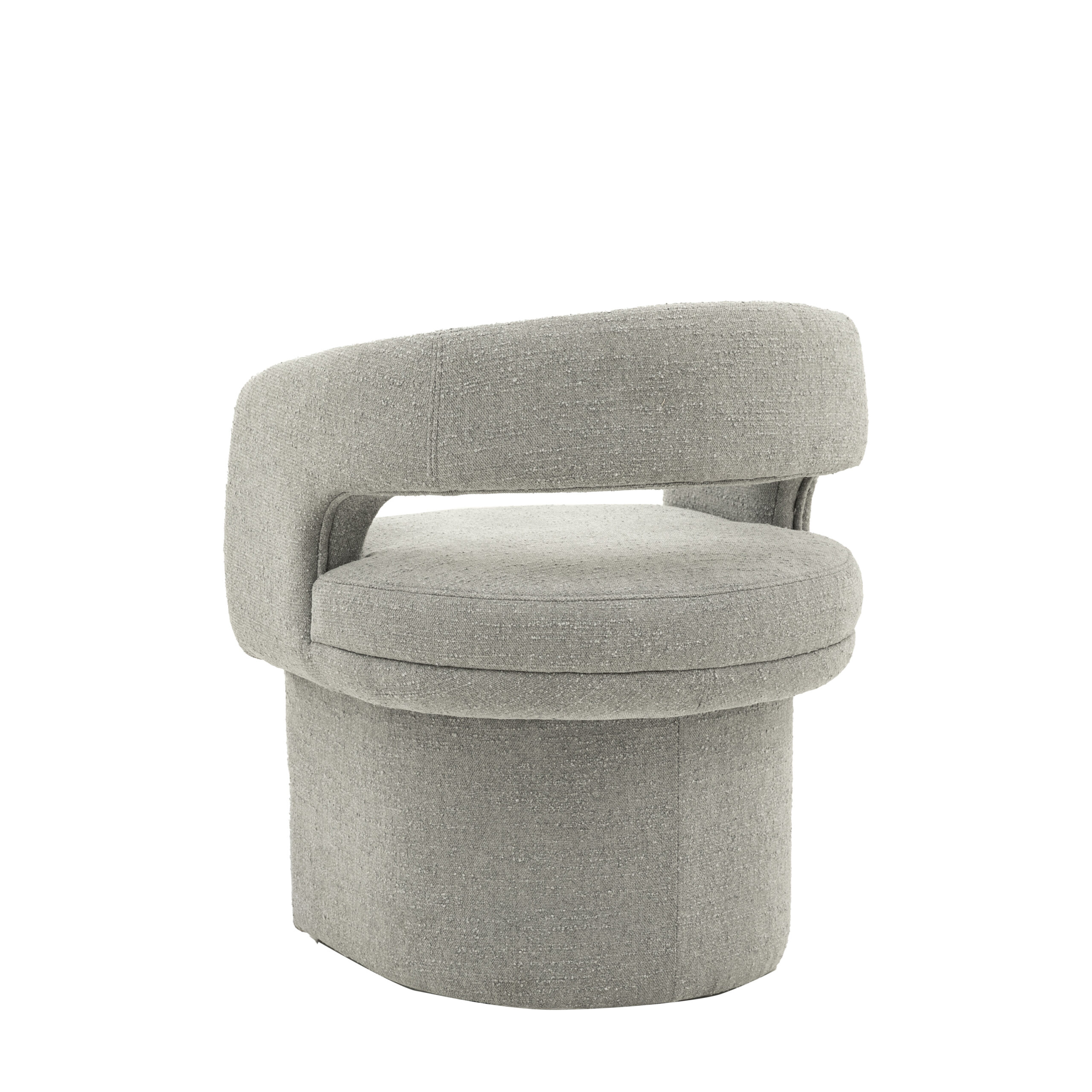 Chelsea Grey Boucle Dining Chair - Image 7