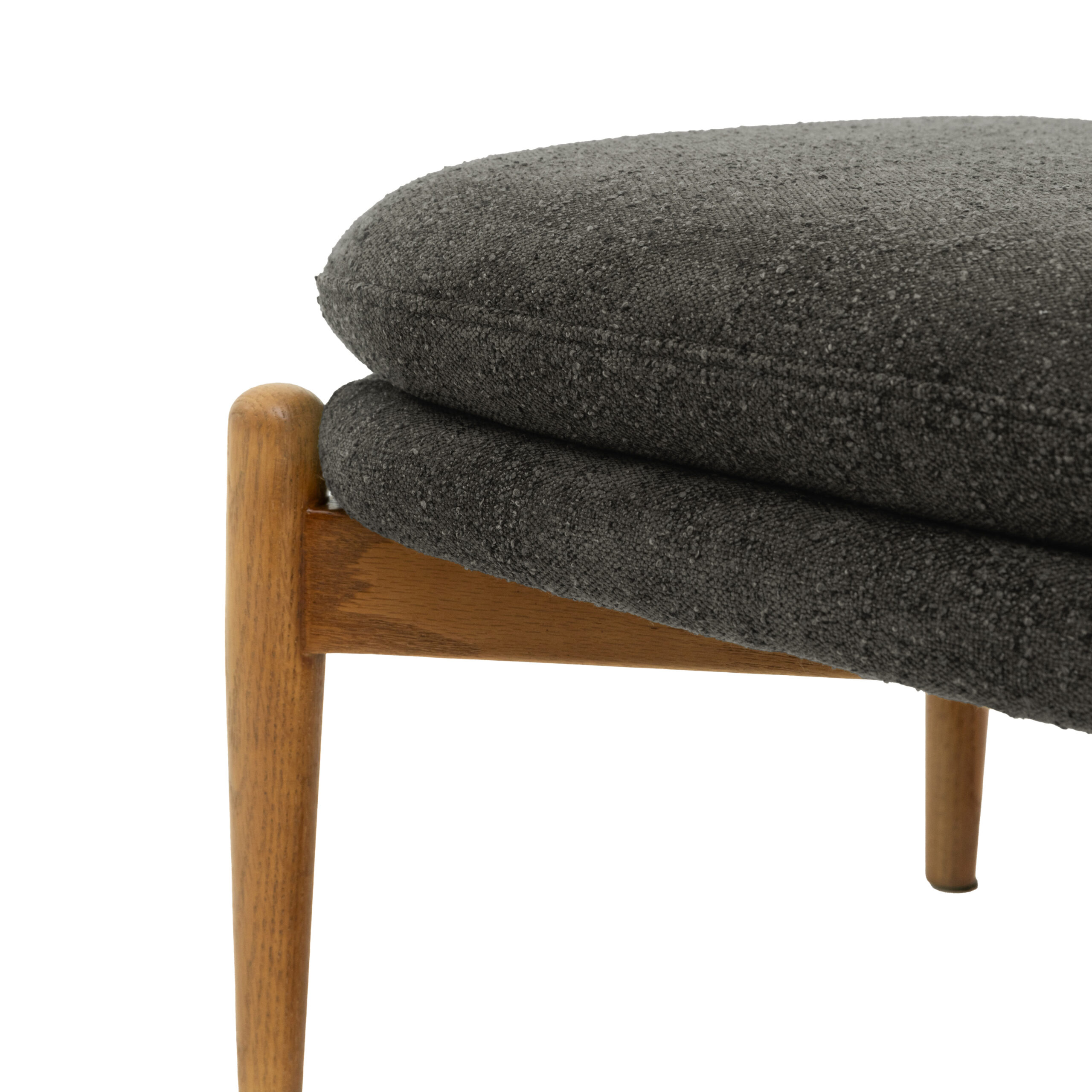Camden Footstool Charcoal Boucle - Image 6