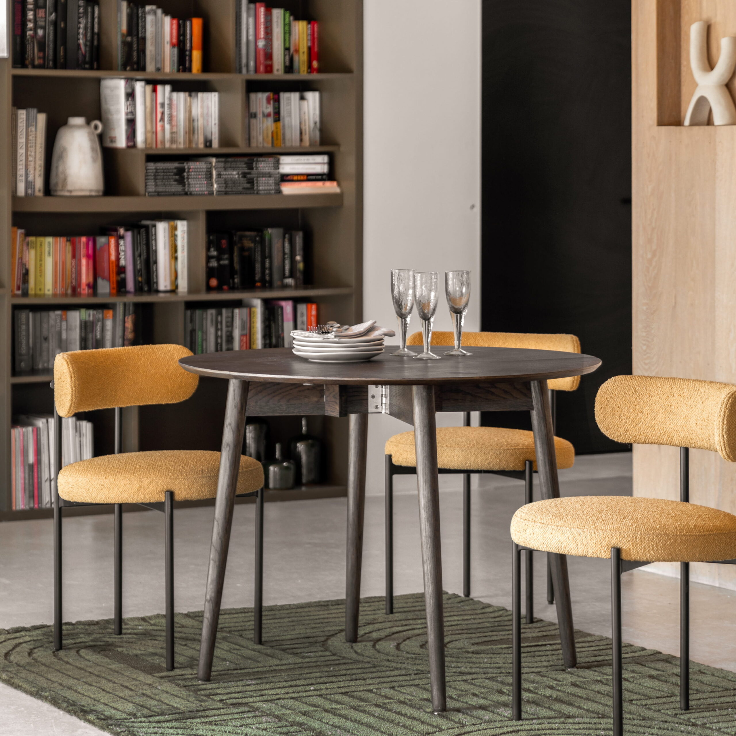 Wexford Folding Dining Table Smoked